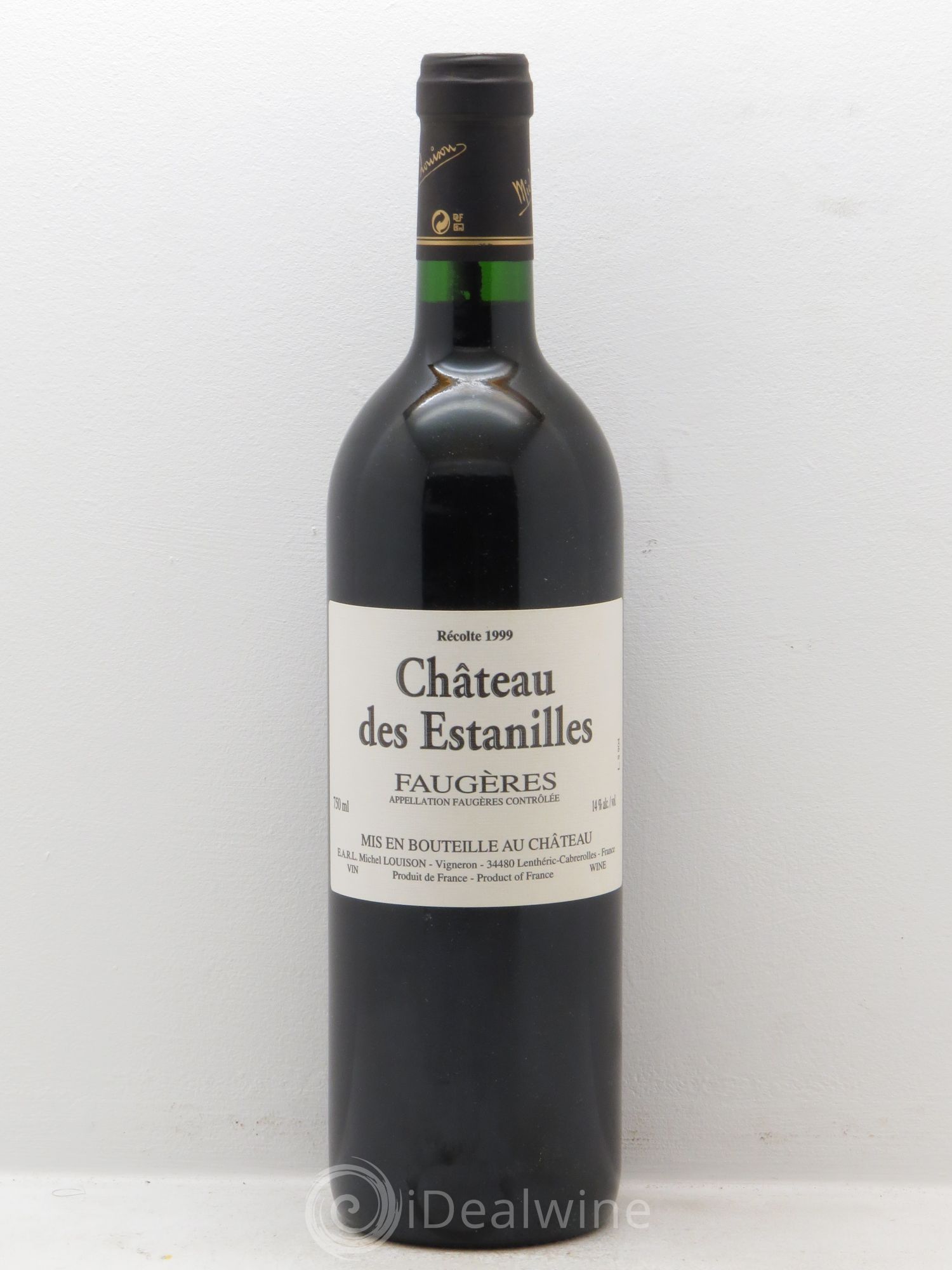 Faugères Château des Estanilles Tradition Michel Louison 1999 - Lot de 1 bouteille - 0