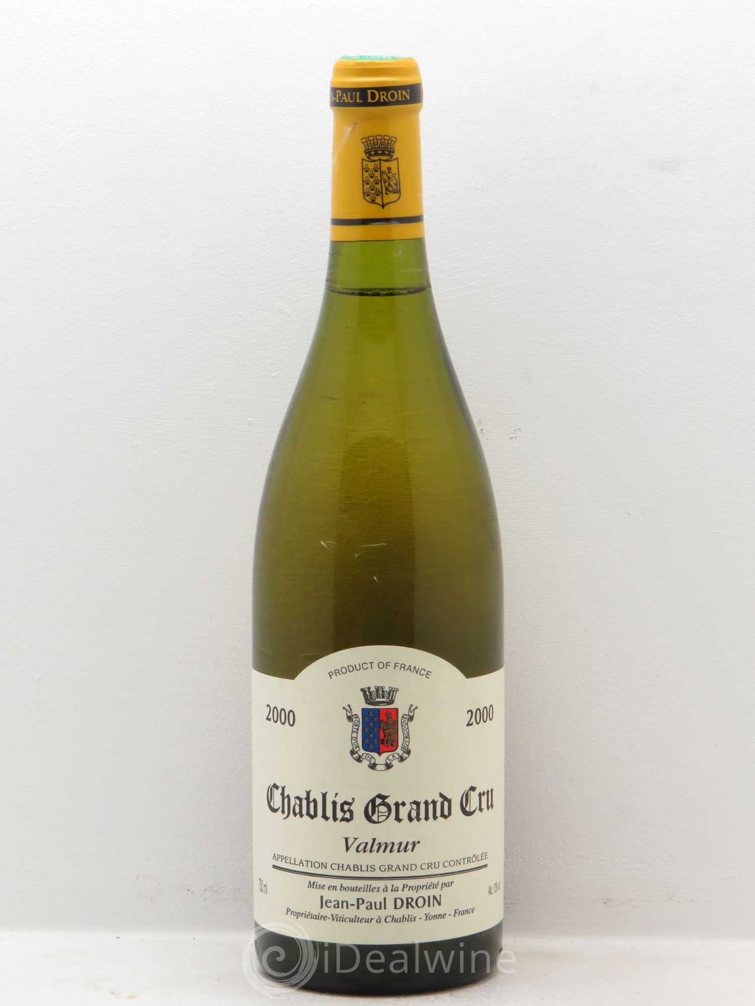 Chablis Grand Cru Valmur Jean-Paul & Benoît Droin (Domaine) 2000 - Lot de 1 bouteille - 0