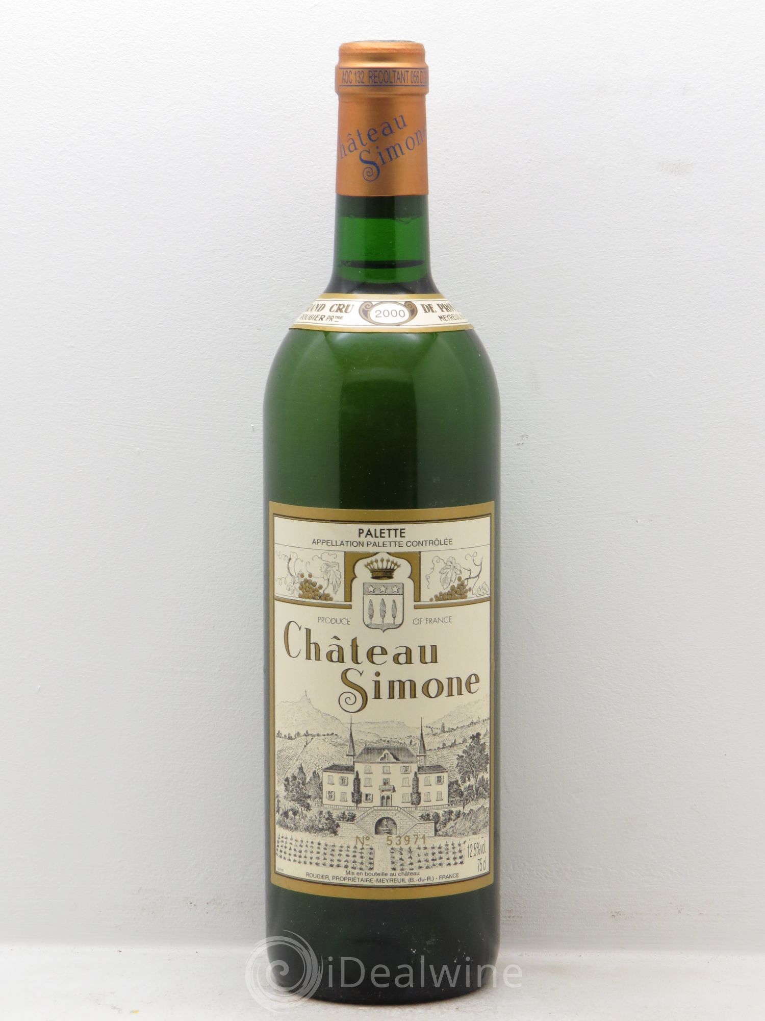 Palette Château Simone Famille Rougier 2000 - Posten von 1 Flasche - 0