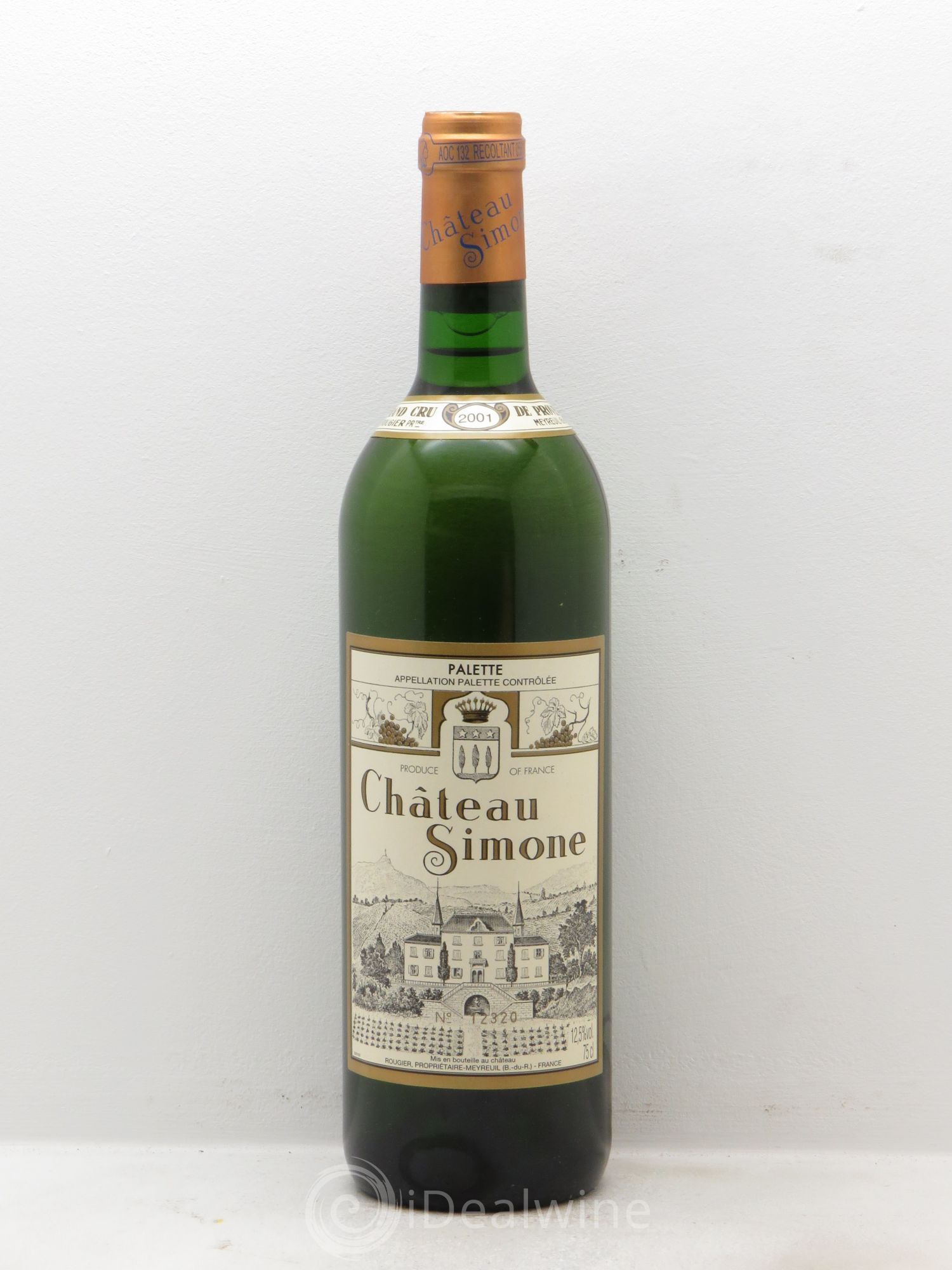 Palette Château Simone Famille Rougier 2001 - Posten von 1 Flasche - 0