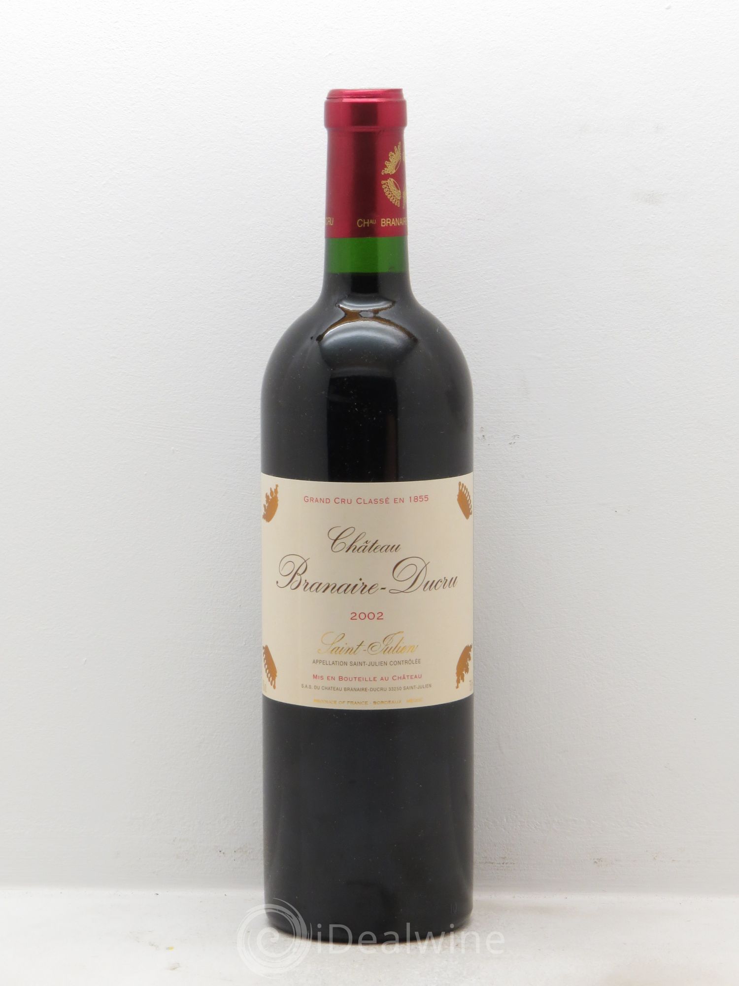 Château Branaire Ducru 4ème Grand Cru Classé 2002 - Lot de 1 bouteille - 0