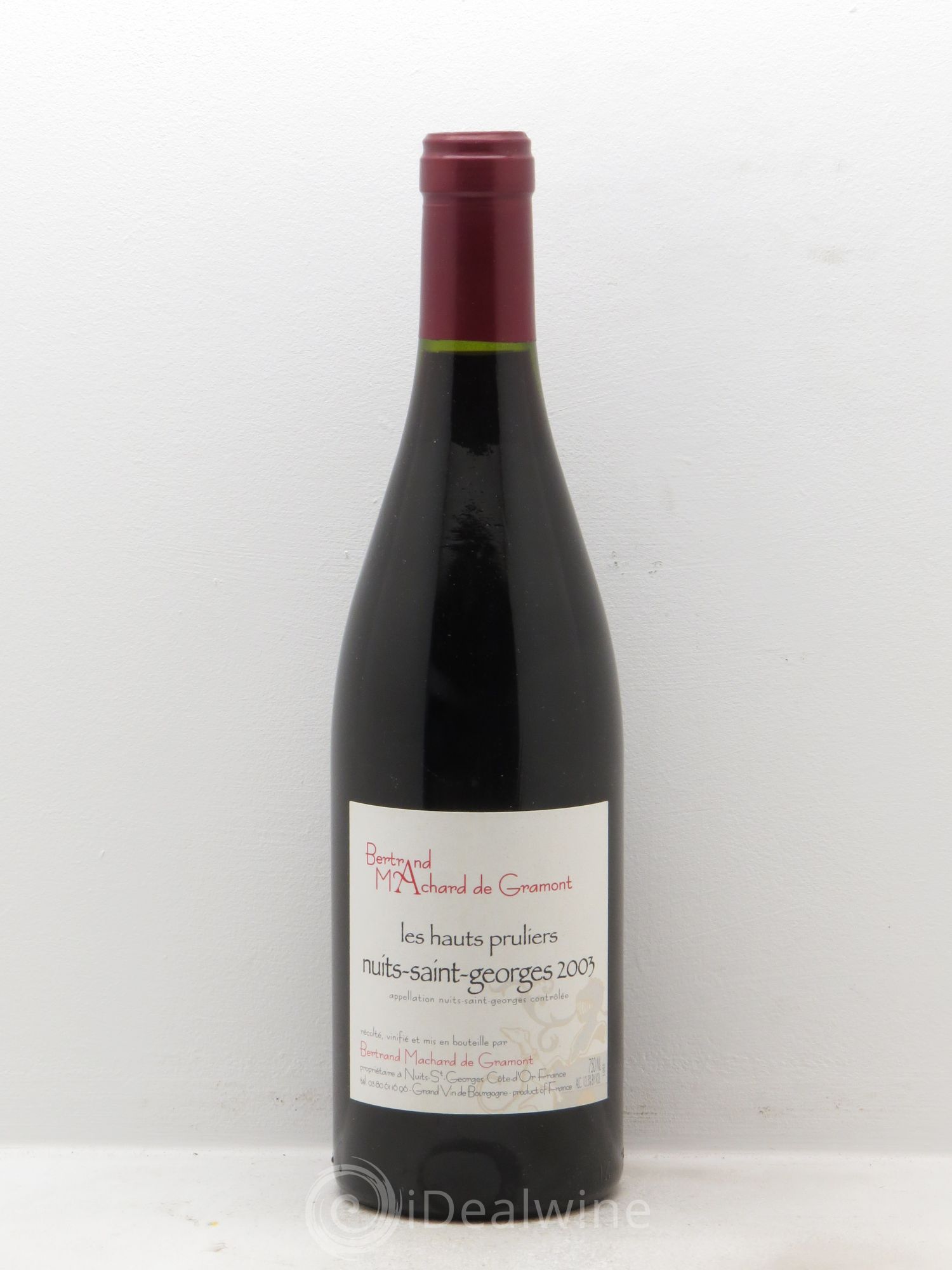 Nuits-Saint-Georges Les Hauts Pruliers - Machard de Gramont 2003 - Posten von 1 Flasche - 0