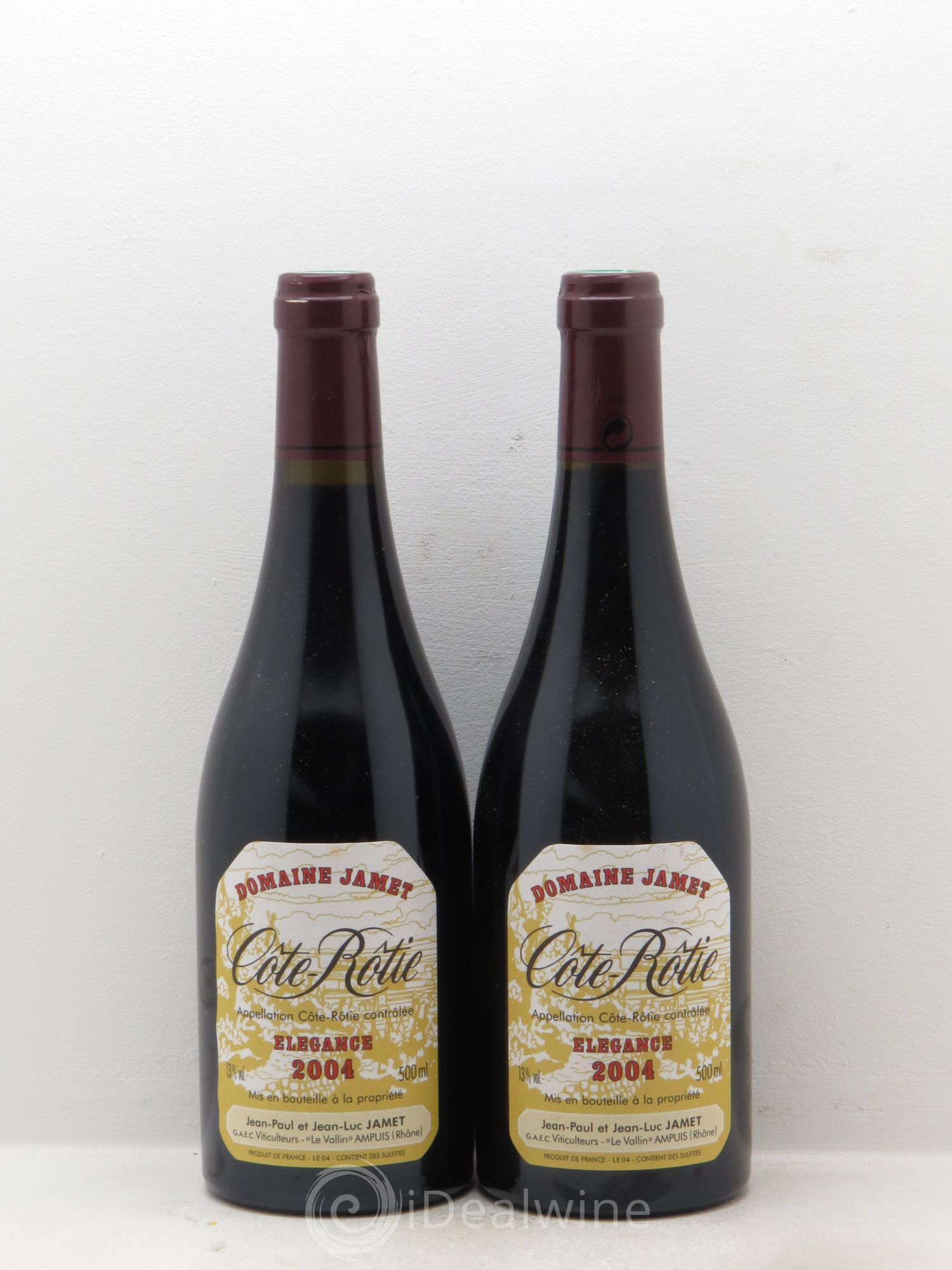 Côte-Rôtie Jamet (Domaine) élégance (50cl) 2004 - Lot de 2 bouteilles - 0