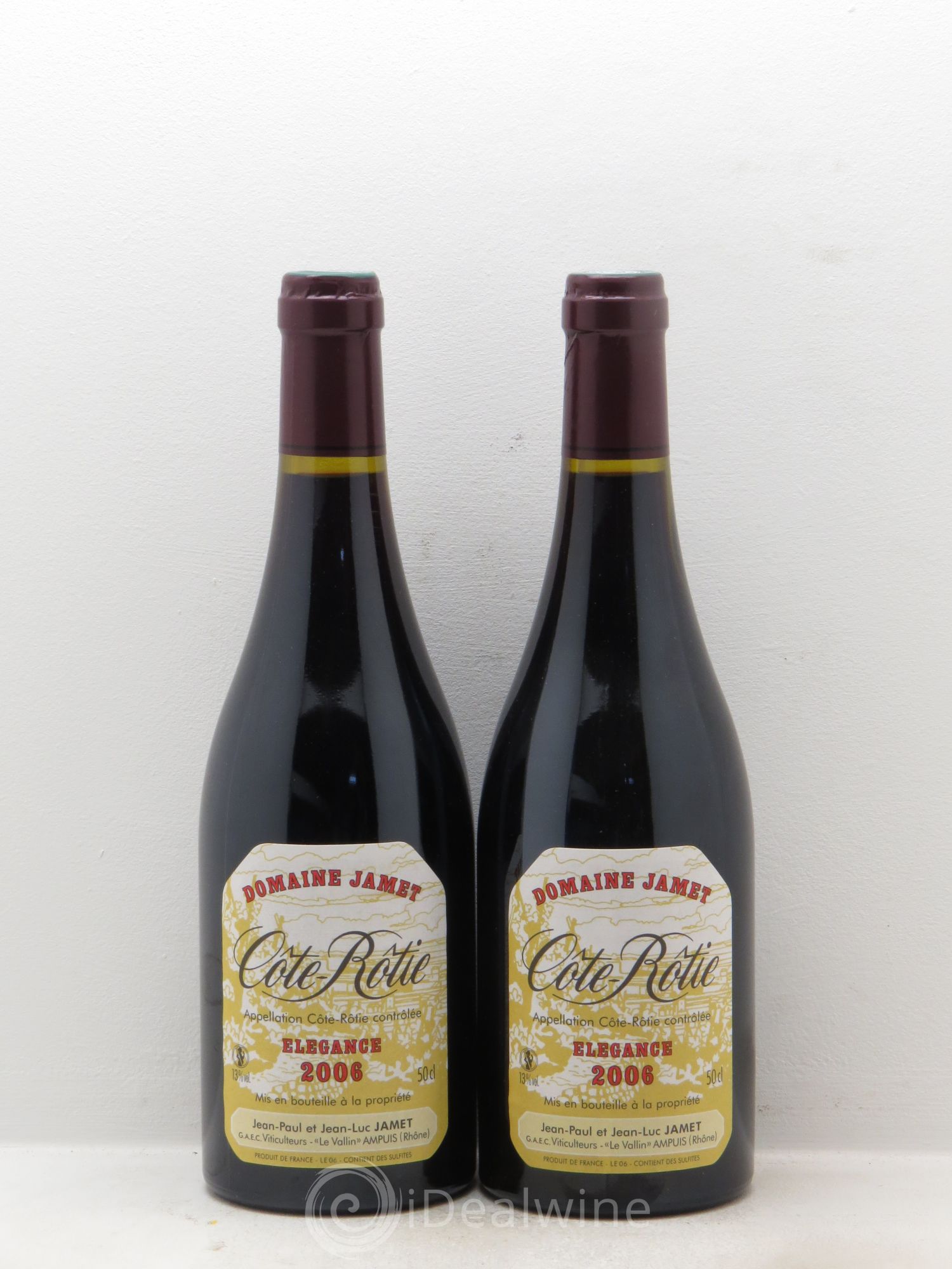 Côte-Rôtie Jamet (Domaine) élégance (50cl) 2006 - Lot de 2 bouteilles - 0