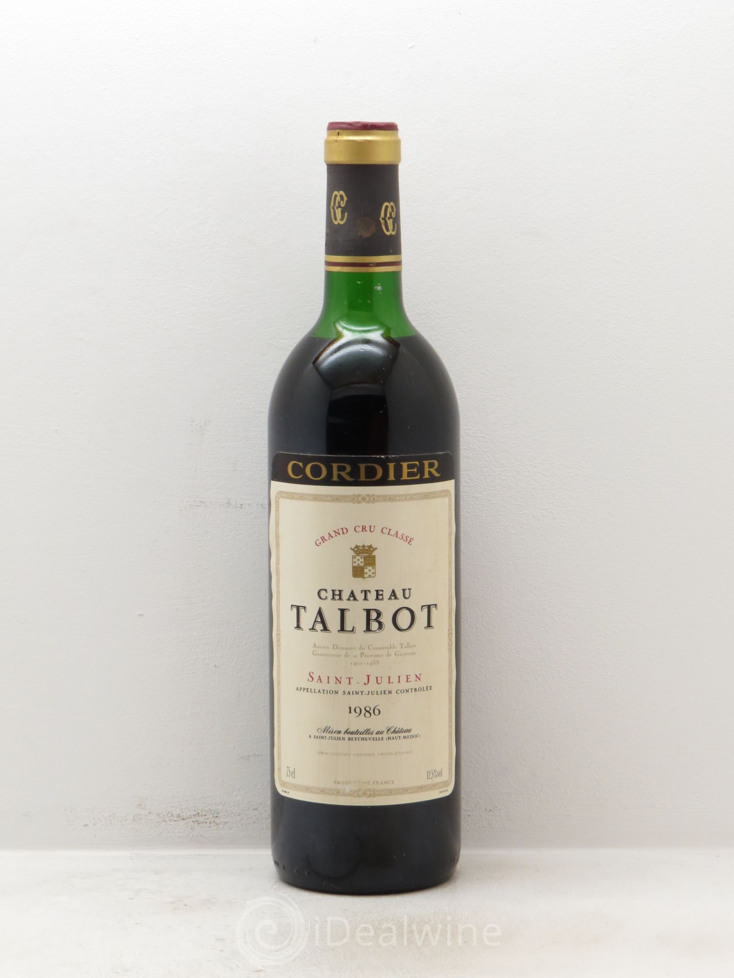 Château Talbot 4ème Grand Cru Classé 1986 - Lot de 1 bouteille - 0