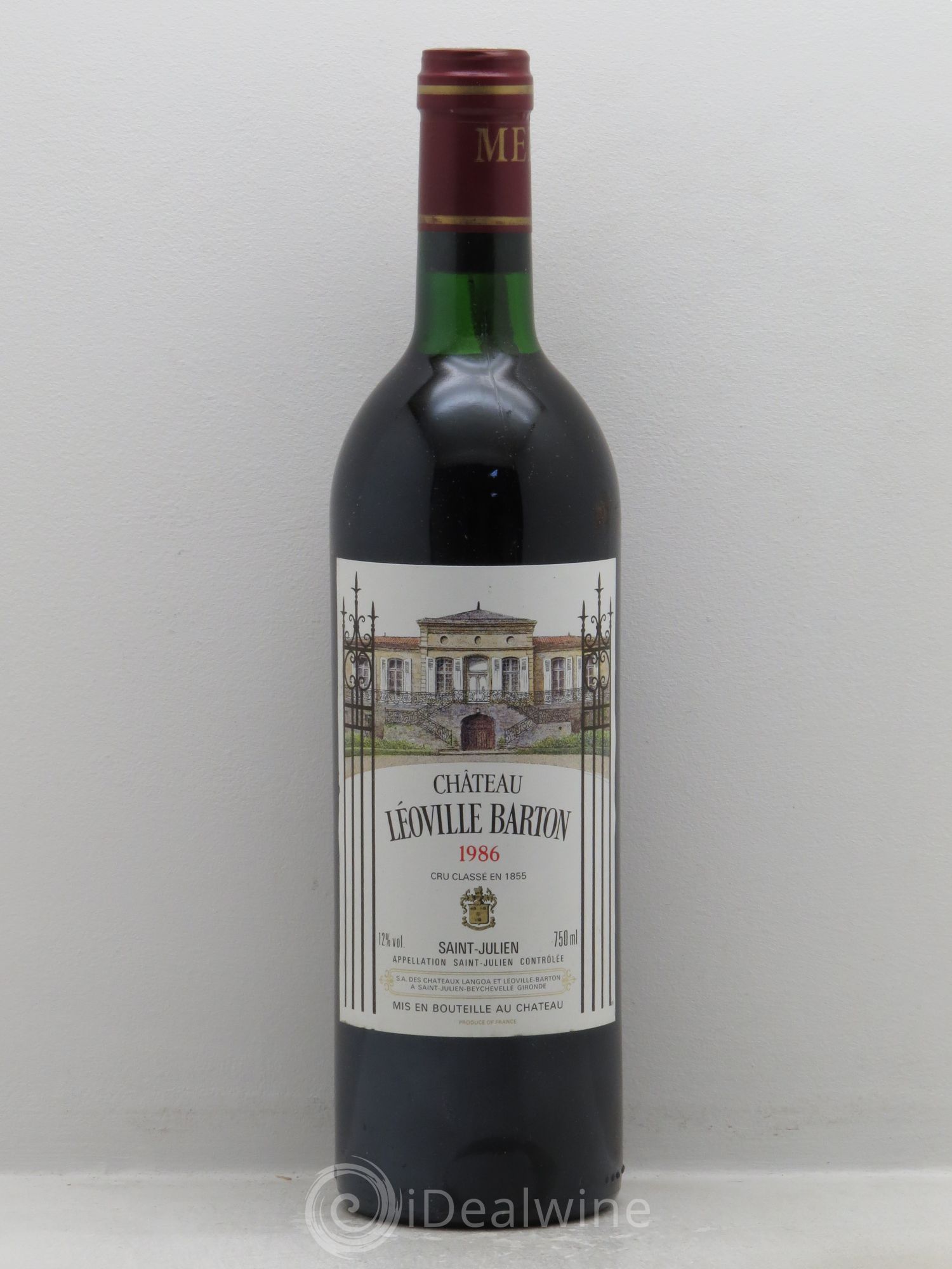 Château Léoville Barton 2ème Grand Cru Classé 1986 - Lot de 1 bouteille - 0