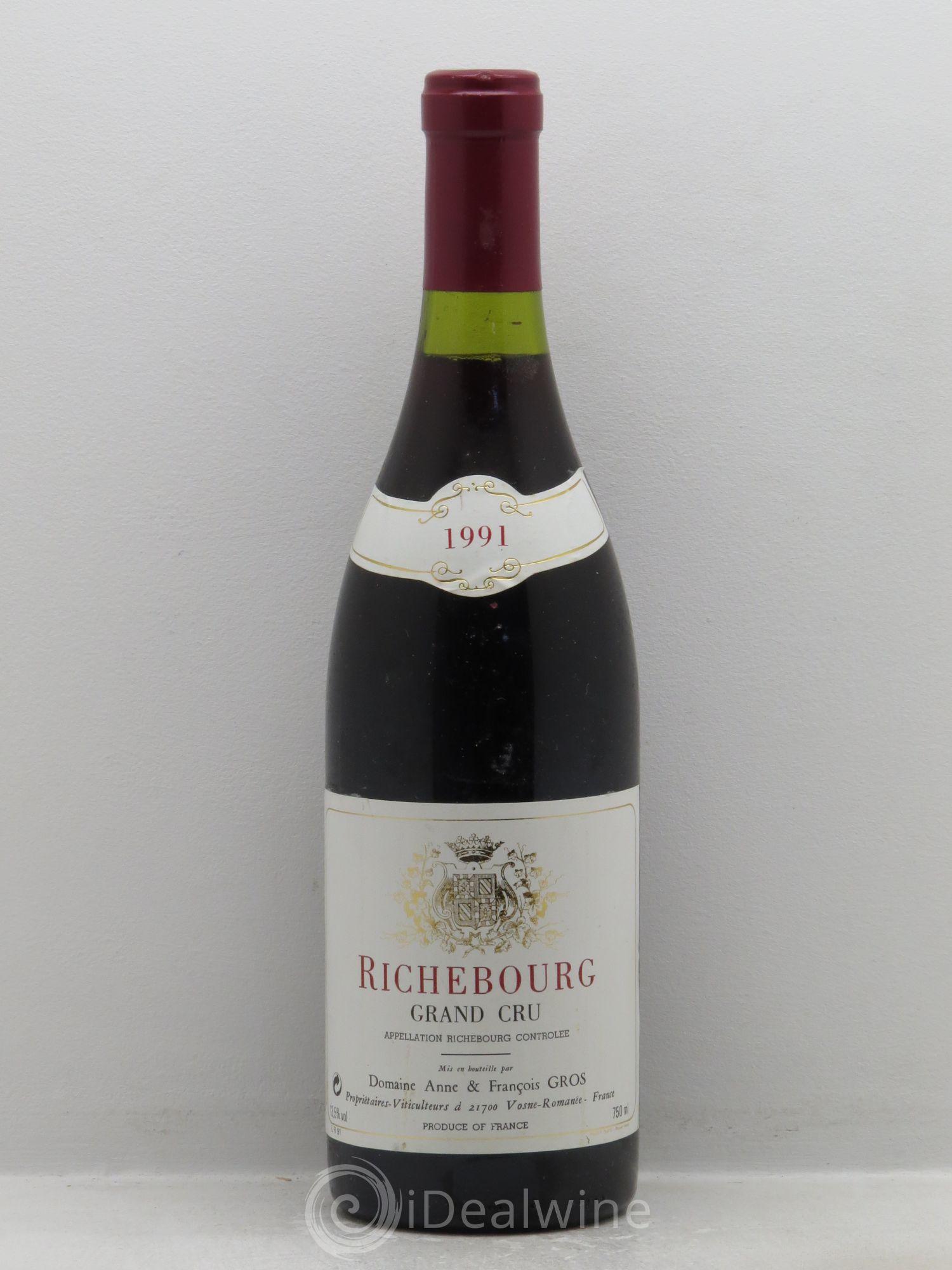 Richebourg Grand Cru A.-F. Gros 1991 - Lot de 1 bouteille - 0