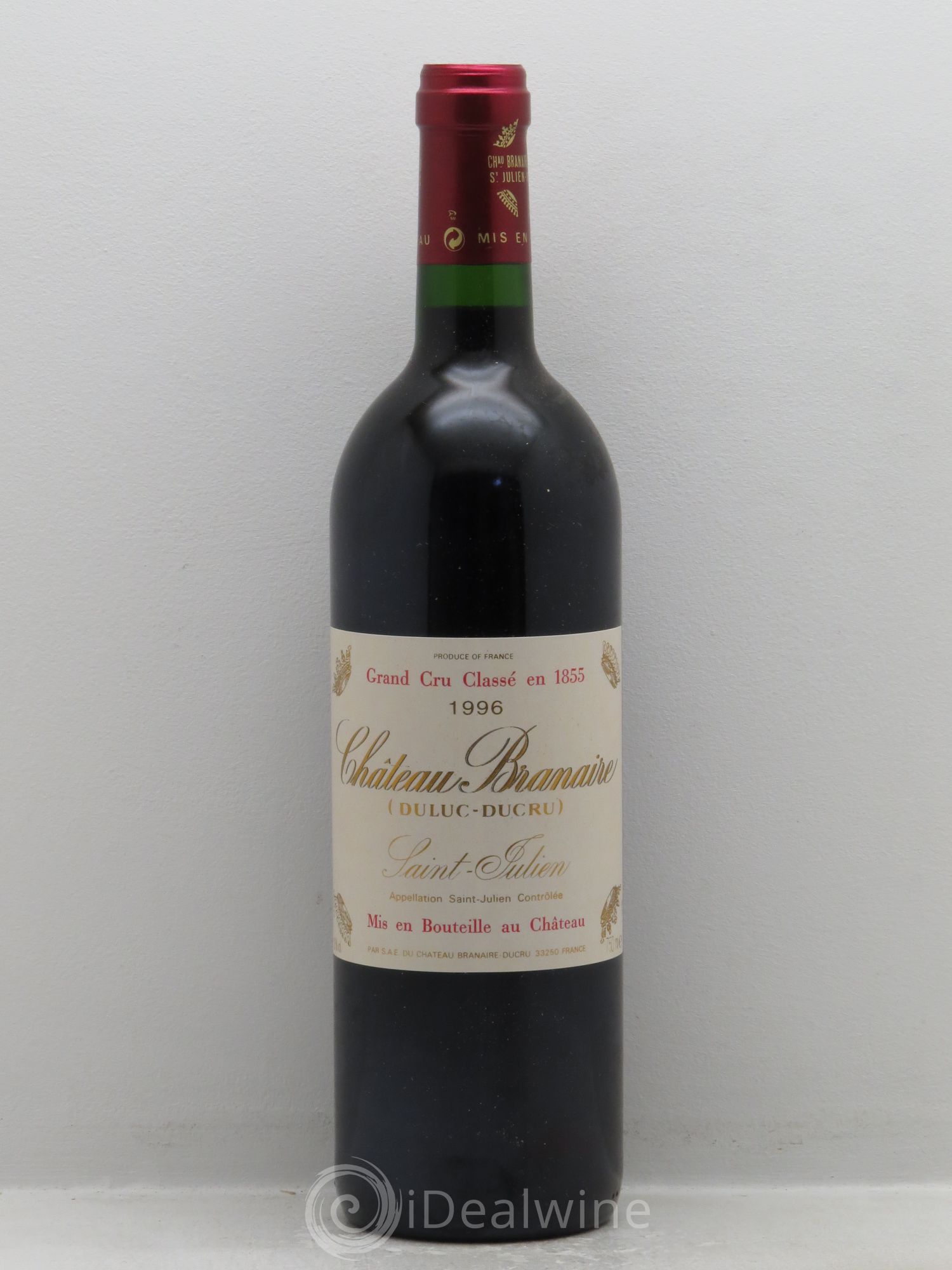 Château Branaire Ducru 4ème Grand Cru Classé 1996 - Lot de 1 bouteille - 0