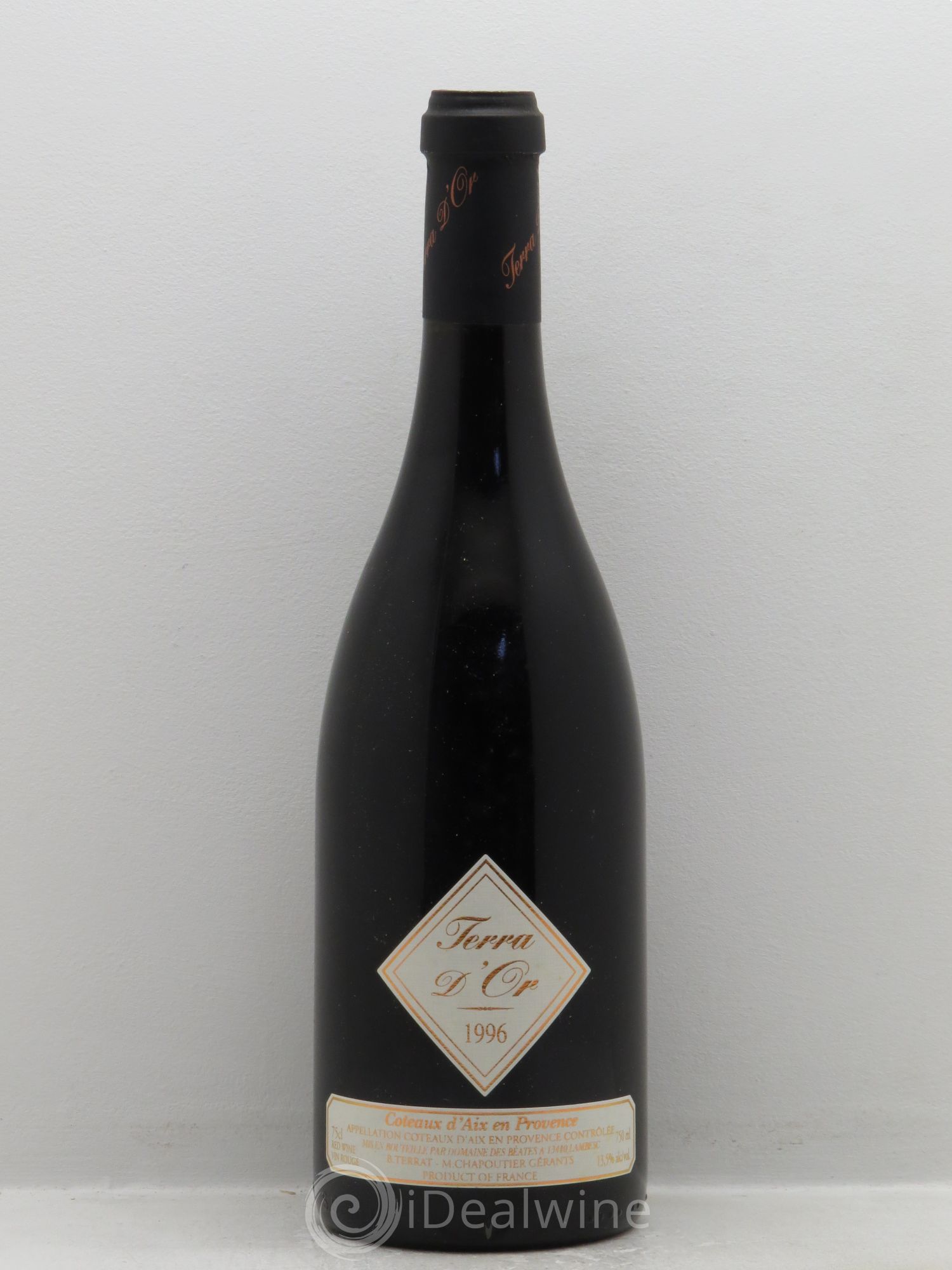 Coteaux d'Aix-en-Provence Terra d'Or - Chapoutier 1996 - Posten von 1 Flasche - 0