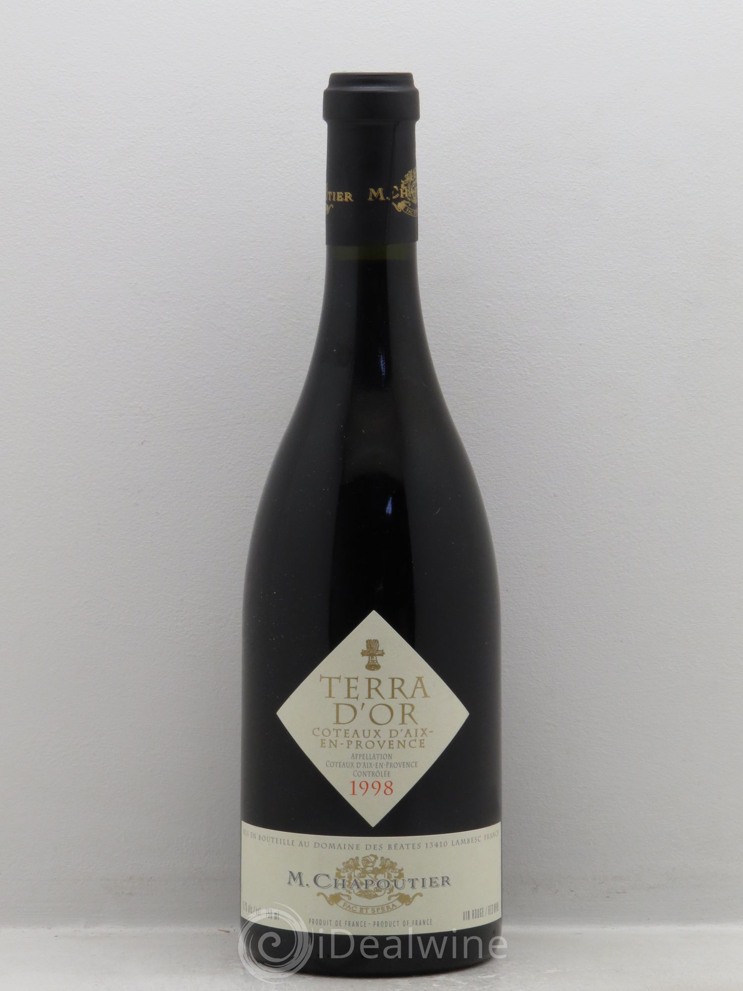 Coteaux d'Aix-en-Provence Terra d'Or - Chapoutier 1998 - Posten von 1 Flasche - 0