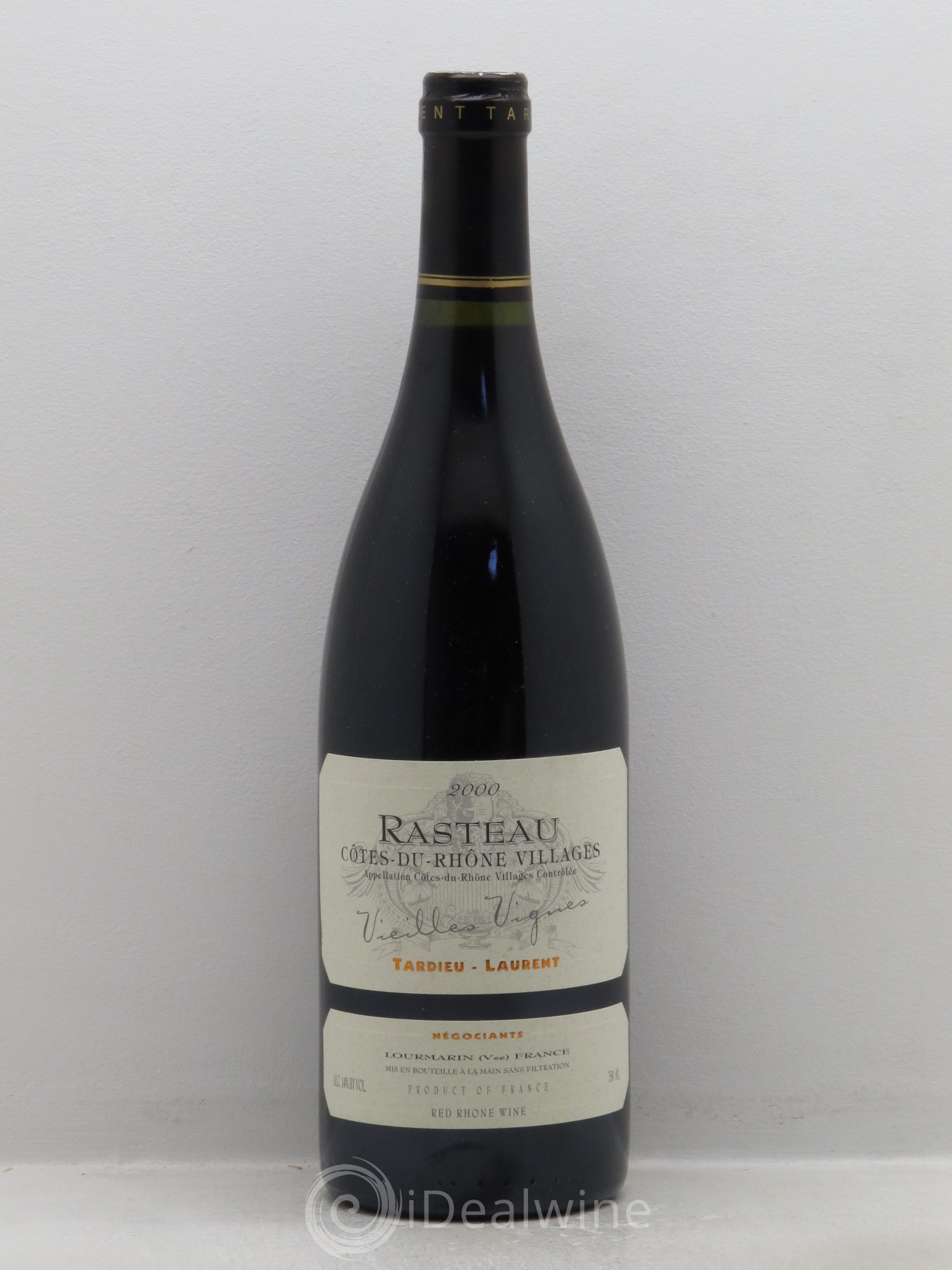 Rasteau Vieilles Vignes Tardieu-Laurent 2000 - Lot de 1 bouteille - 0