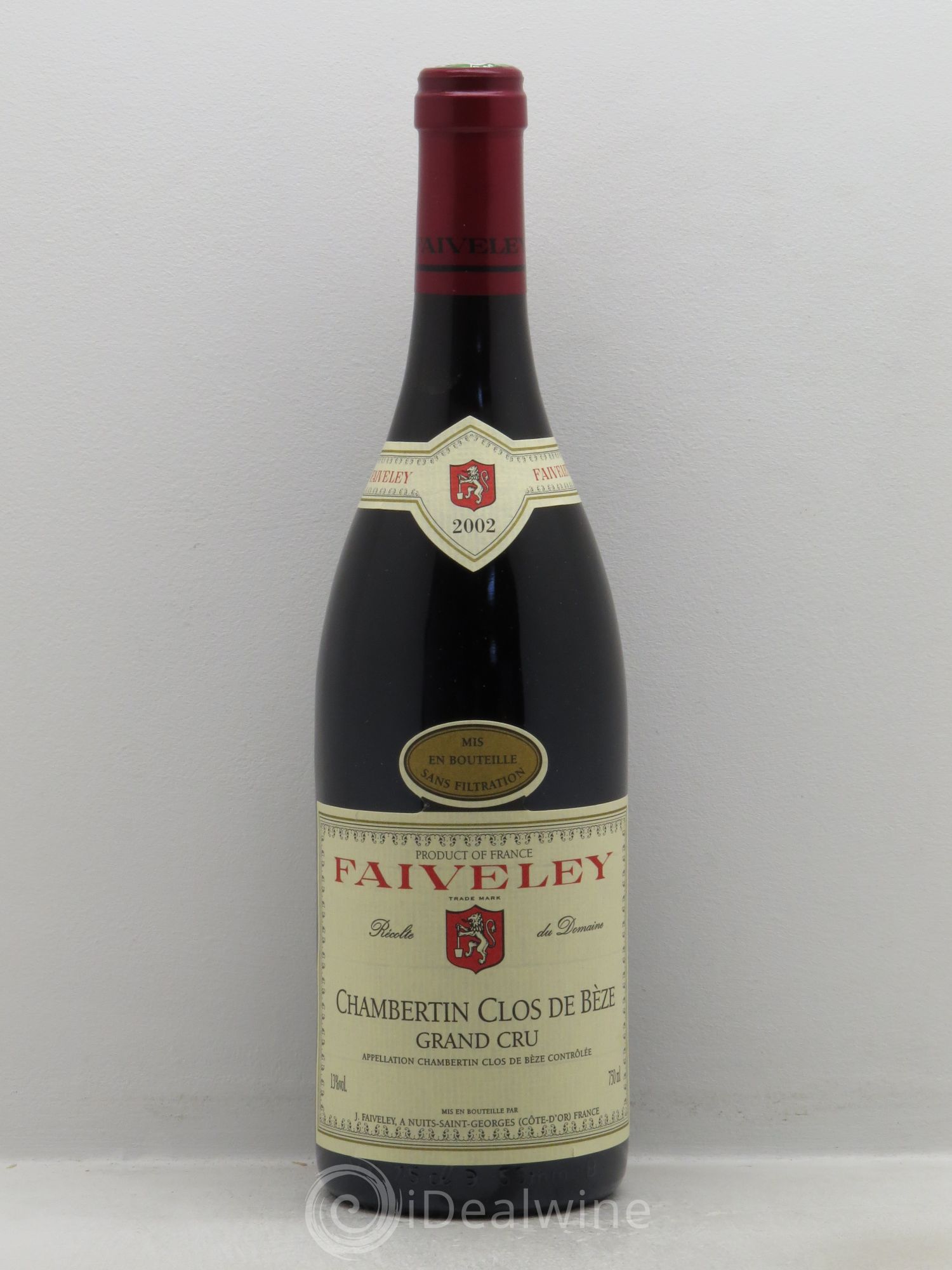 Chambertin Clos de Bèze Grand Cru Faiveley 2002 - Lot de 1 bouteille - 0
