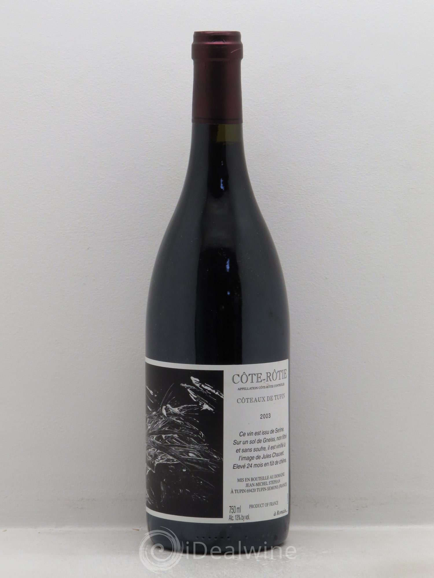 Côte-Rôtie Coteaux de Tupin Jean-Michel Stephan 2003 - Lot de 1 bouteille - 0