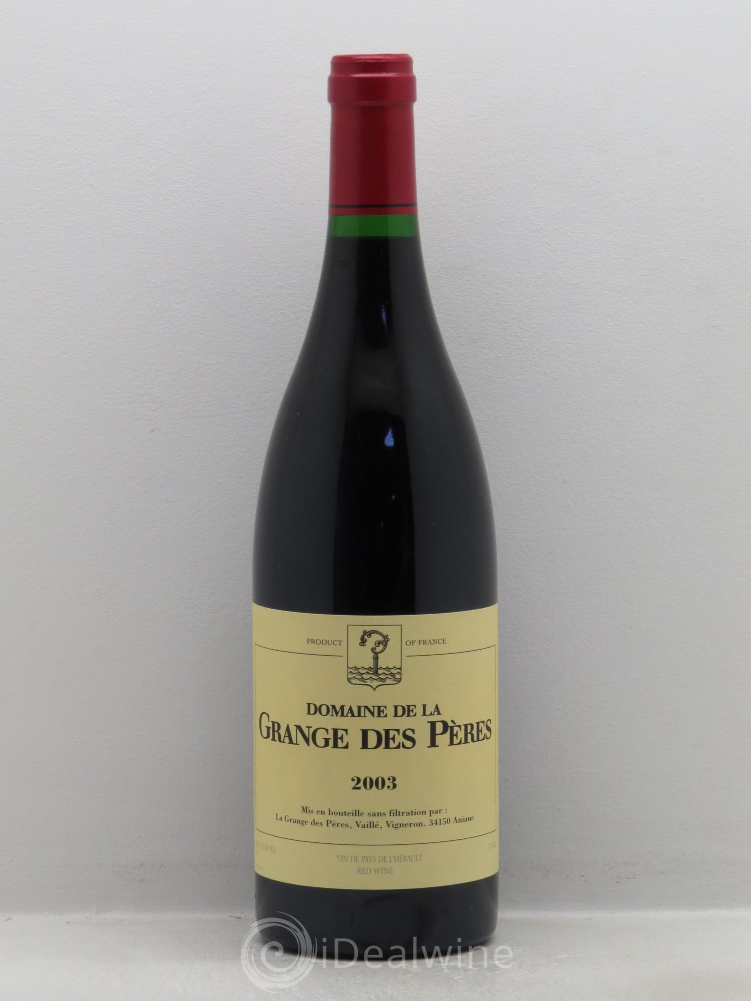Pays d'Hérault Grange des Pères Laurent Vaillé 2003 - Lot de 1 bouteille - 0
