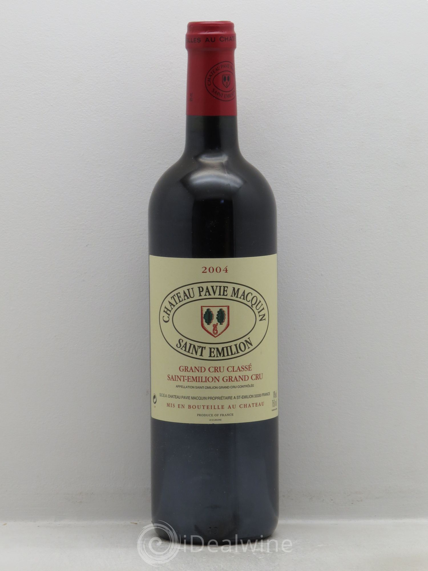 Château Pavie Macquin 1er Grand Cru Classé B 2004 - Lot de 1 bouteille - 0