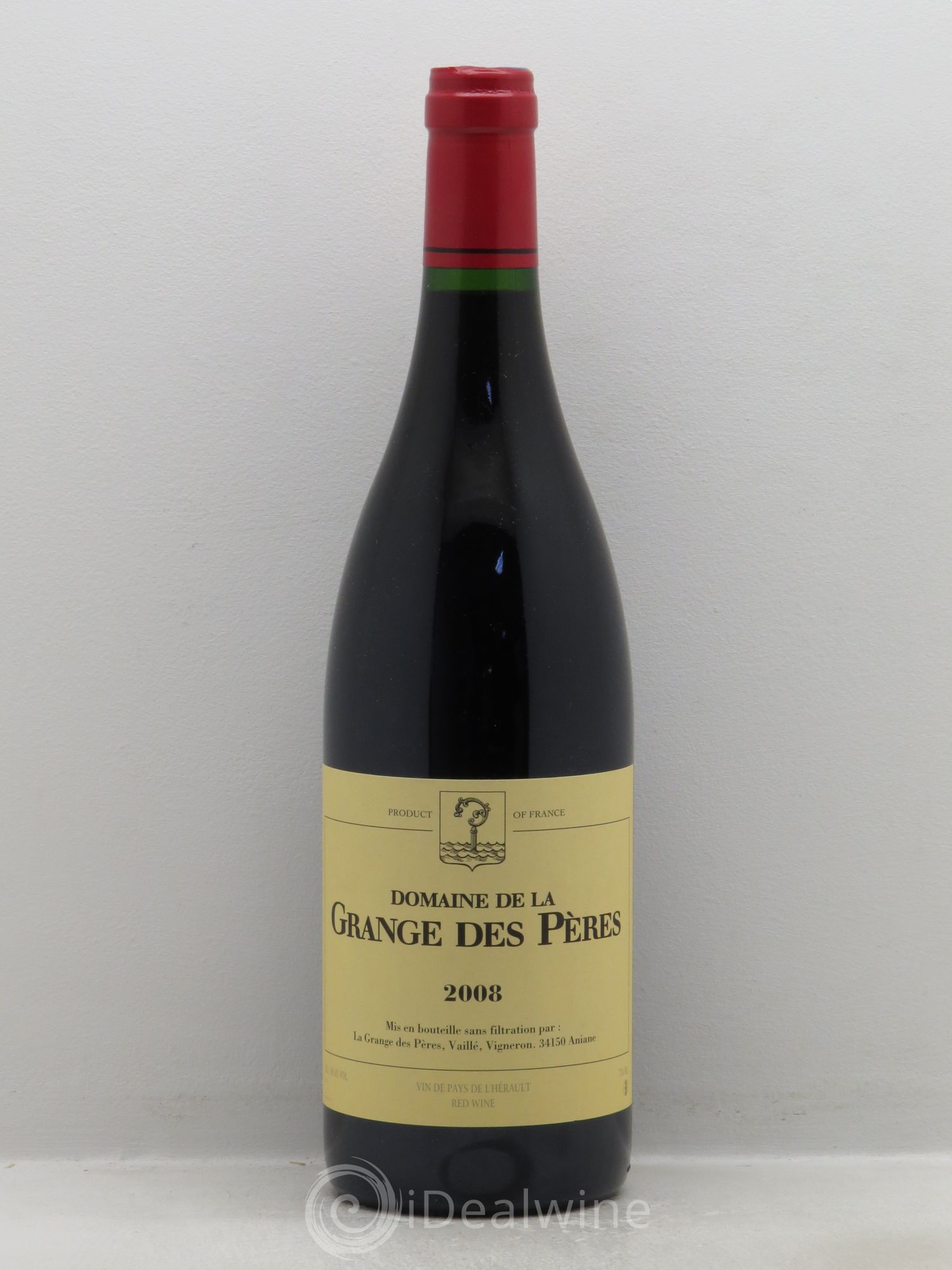 Pays d'Hérault Grange des Pères Laurent Vaillé 2008 - Lot de 1 bouteille - 0