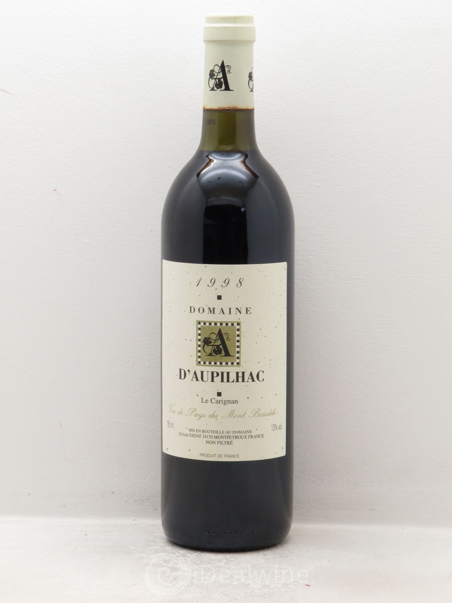 Coteaux du Languedoc VDP du Mont Baudile Domaine d'Aupilhac "le Carignan" 1998 - Posten von 1 Flasche - 0