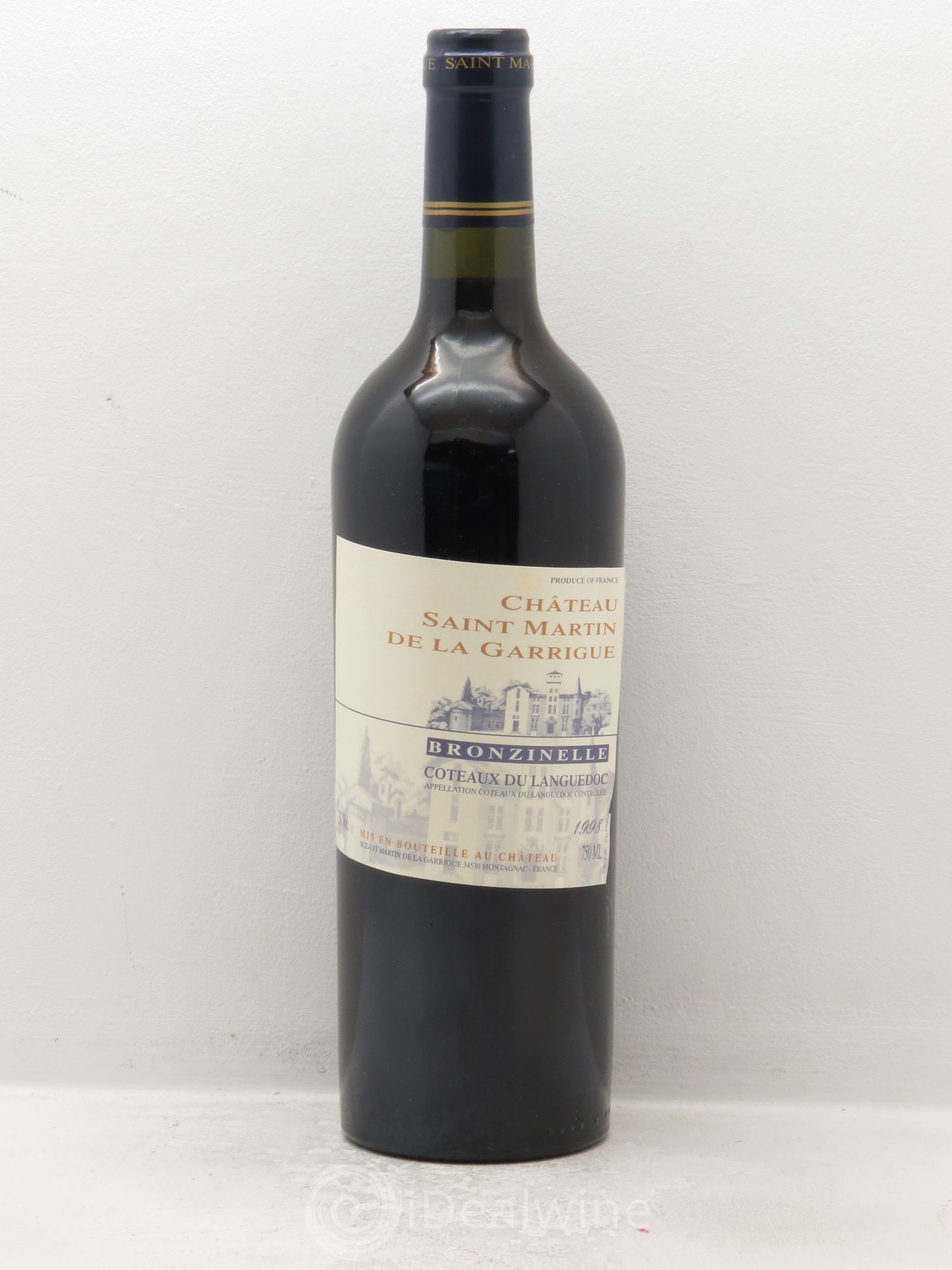 Coteaux du Languedoc Domaine Saint Martin de la Garrigue "Bronzinelle" 1998 - Posten von 1 Flasche - 0