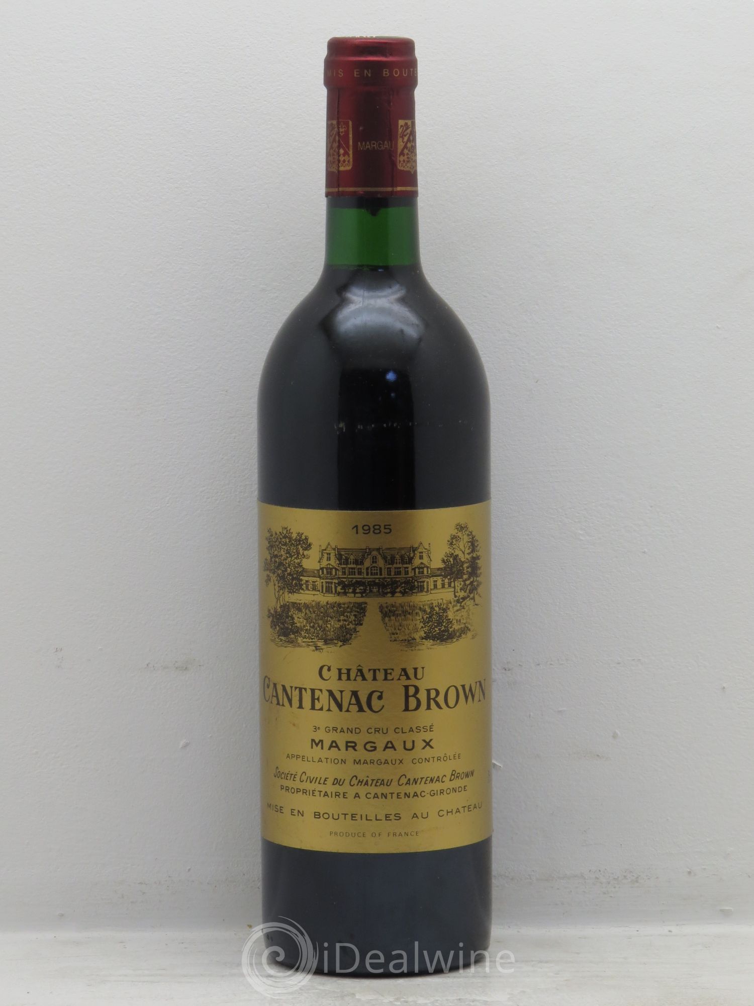 Château Cantenac Brown 3ème Grand Cru Classé 1985 - Lot de 1 bouteille - 0