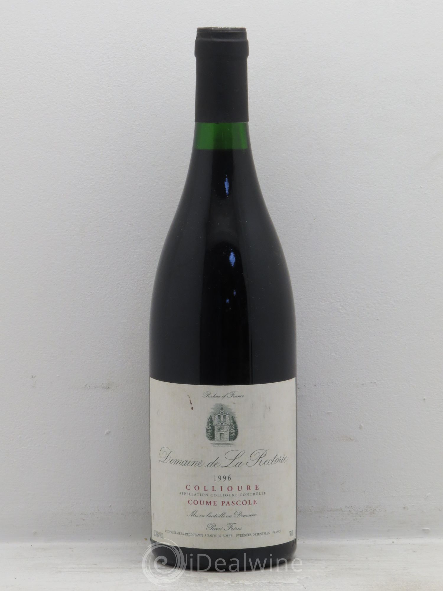 Collioure Domaine de la Rectorie "Coume ¨Pascole" 1996 - Lot de 1 bouteille - 0