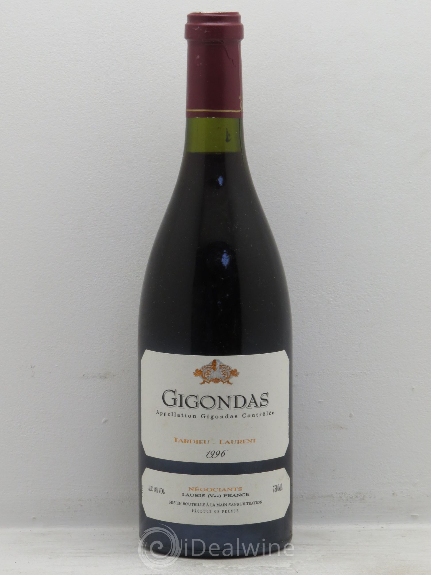 Gigondas 1996 - Lot de 1 bouteille - 0