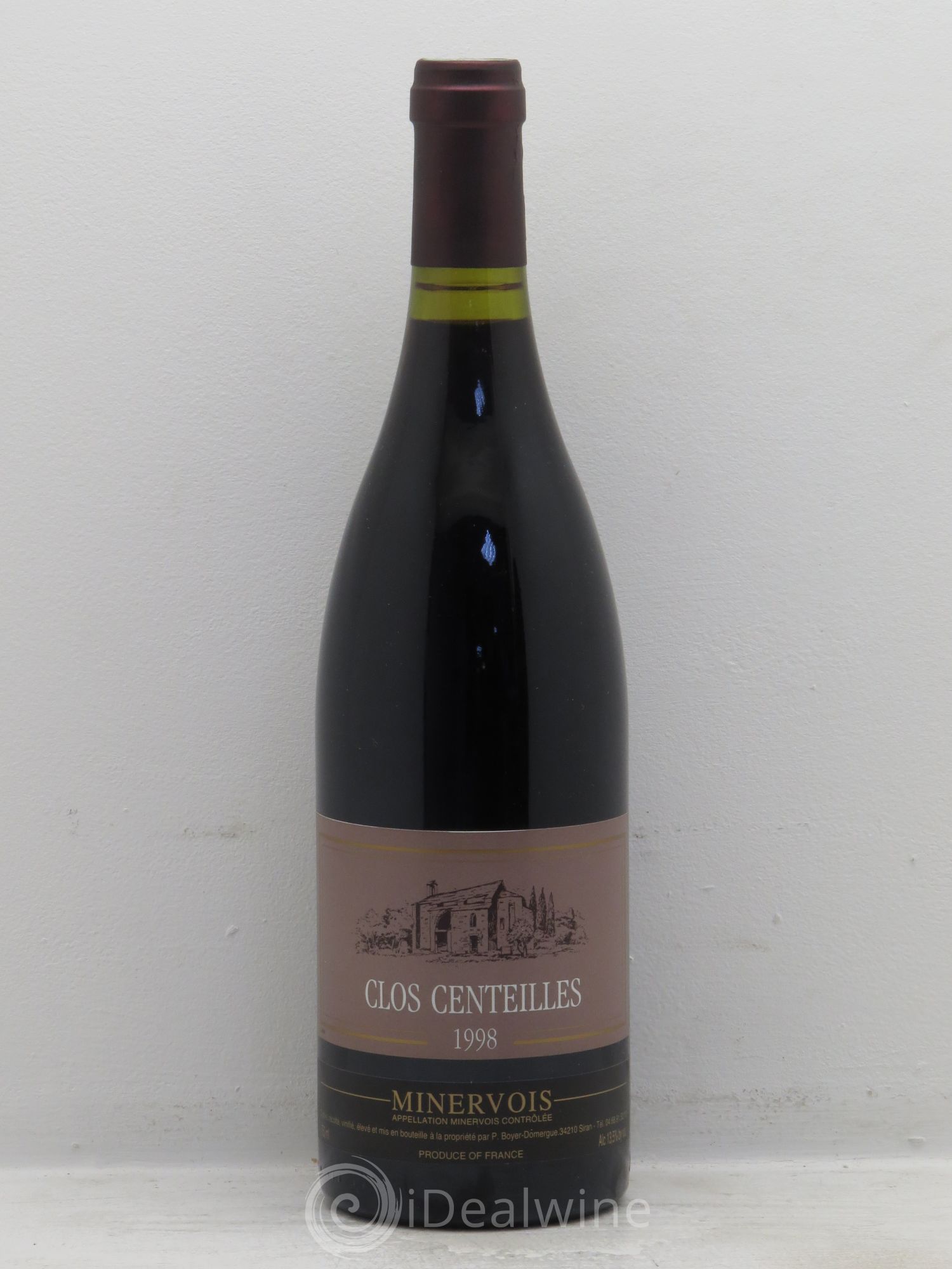 Minervois Clos Centeilles P.Boyer-Domergue 1998 - Posten von 1 Flasche - 0
