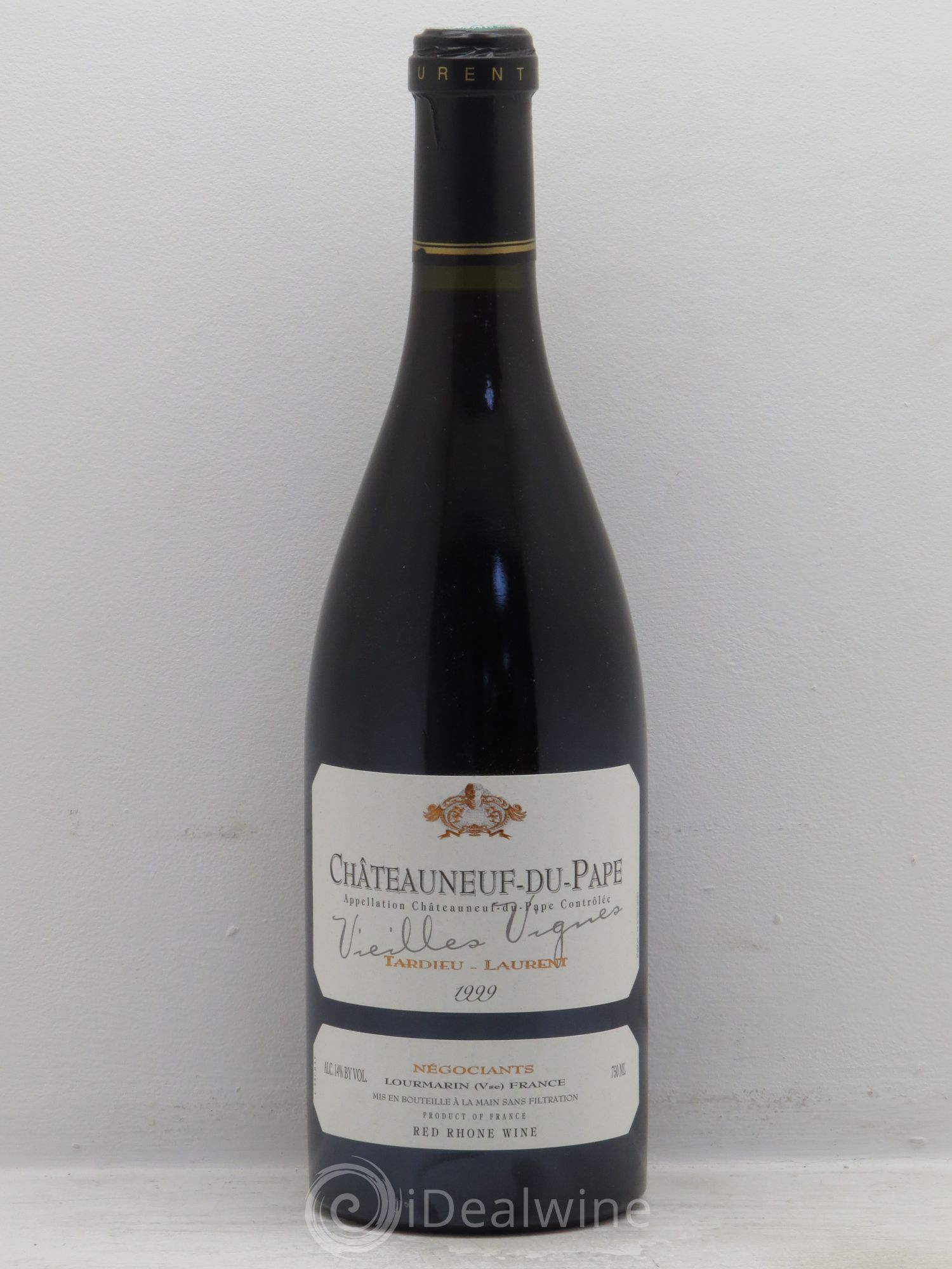Châteauneuf-du-Pape Tardieu-Laurent Vieilles vignes Famille Tardieu 1999 - Lot de 1 bouteille - 0