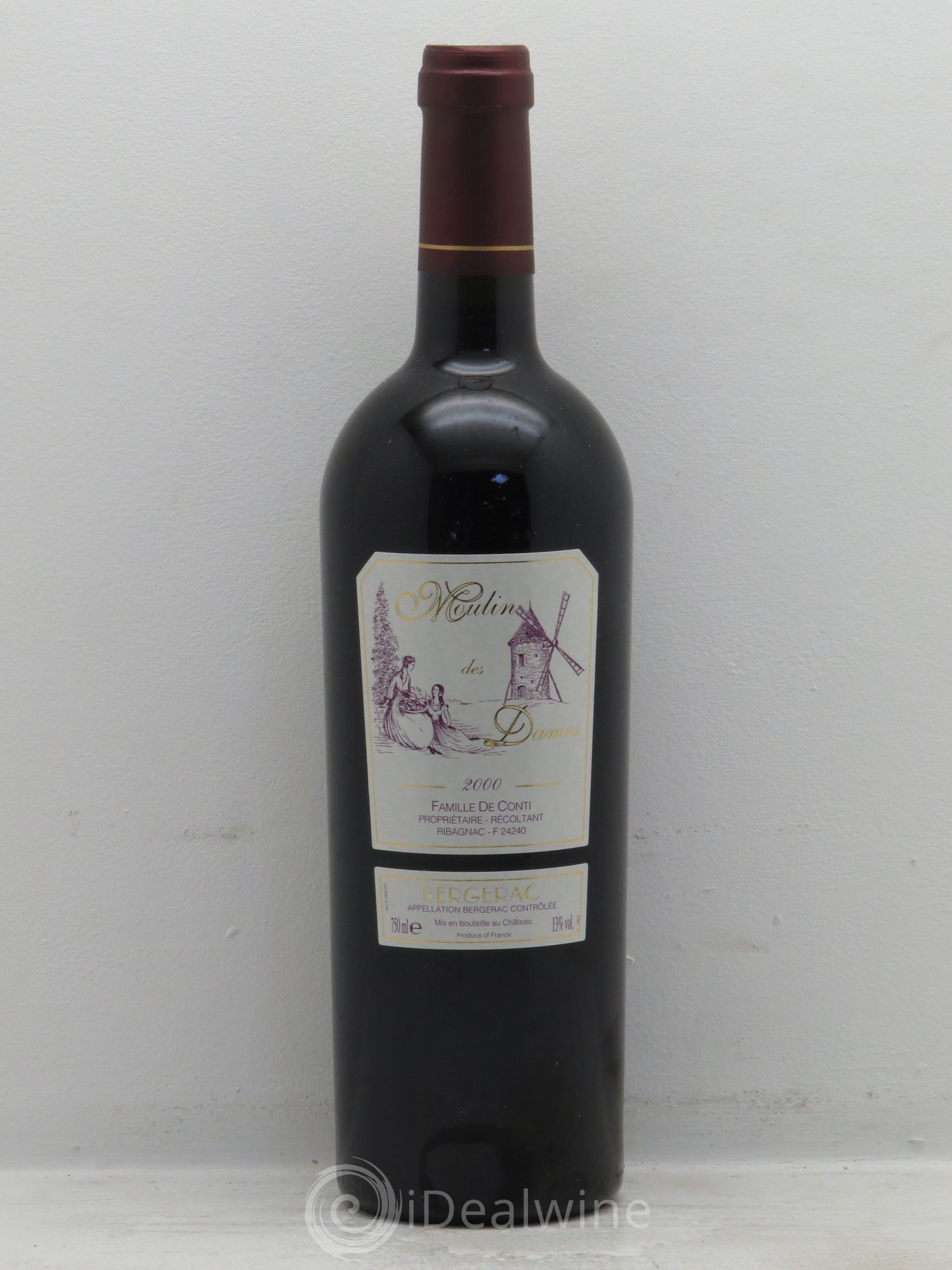 Bergerac Moulin des Dames Famille de Conti 2000 - Posten von 1 Flasche - 0