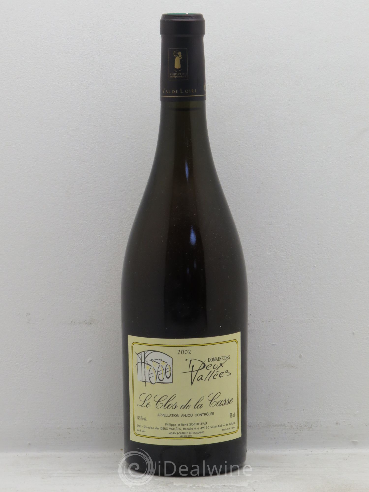 Anjou le Clos de la Casse Domaine des deux Vallées 2002 - Posten von 1 Flasche - 0