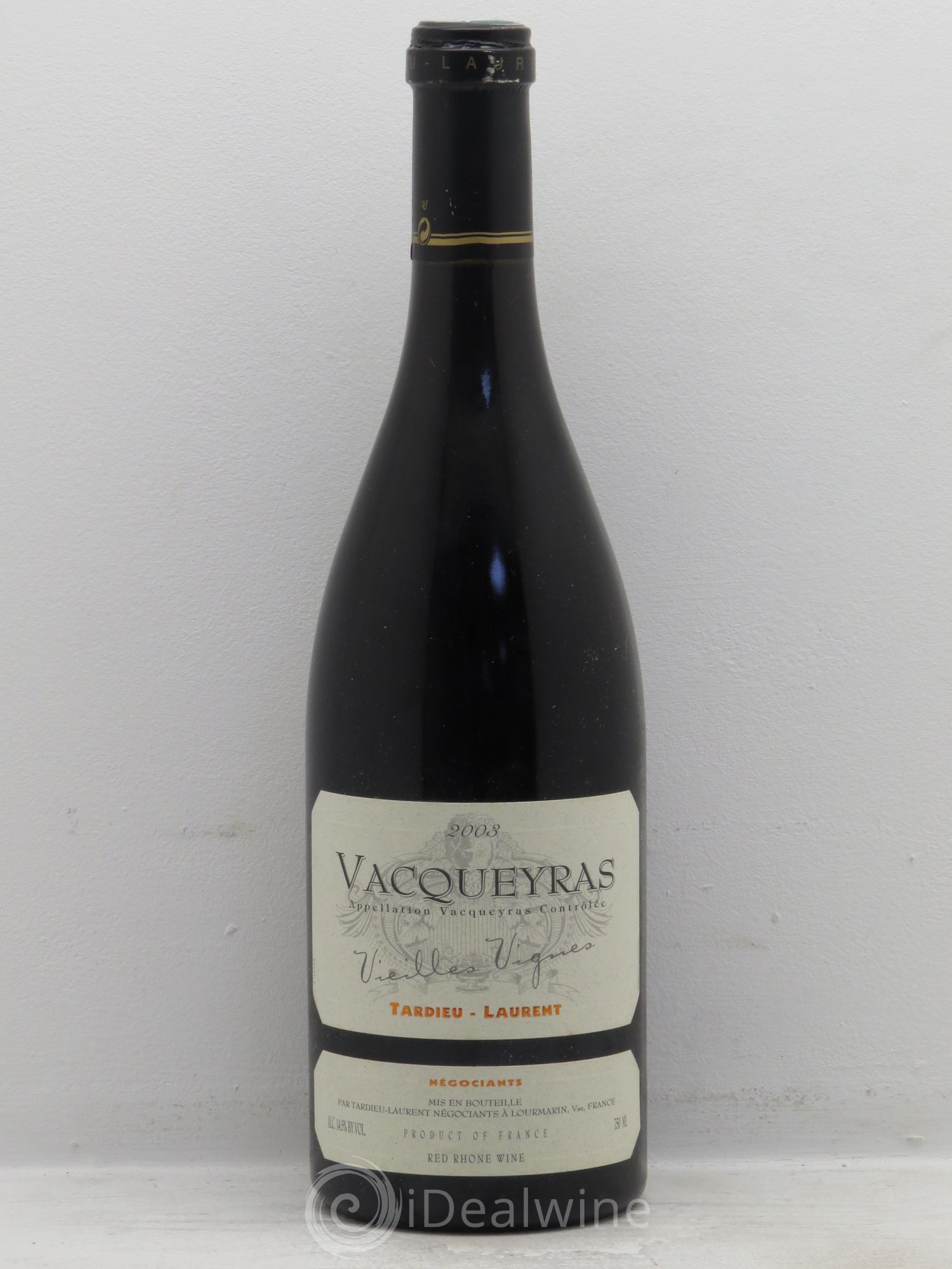 Vacqueyras "Vieilles Vignes" Tardieu-Laurent 2003 - Posten von 1 Flasche - 0