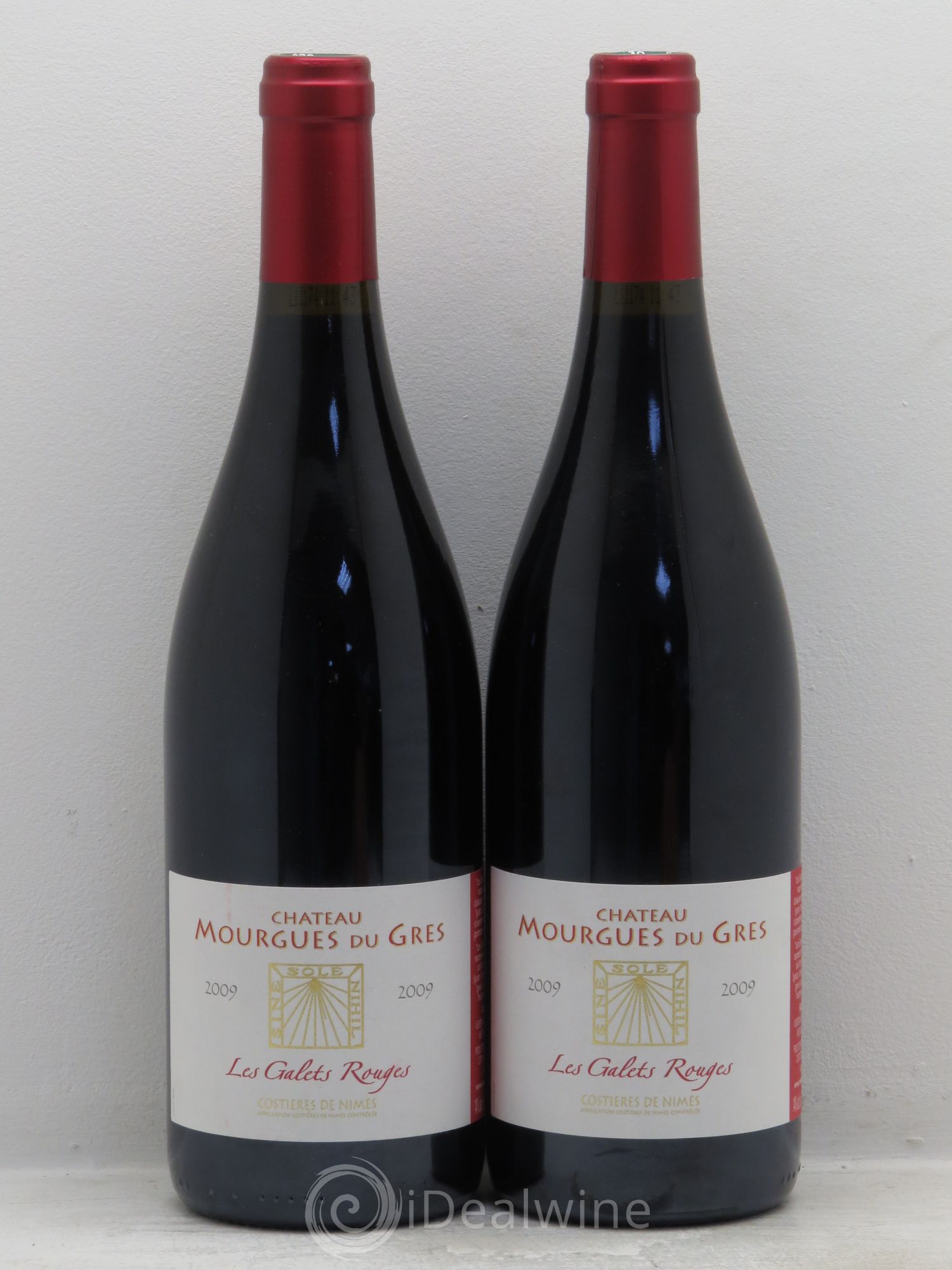 Costières de Nîmes Mourgues du Grès "les Galets Rouges" François Collard 2009 - Lot of 2 bottles - 0