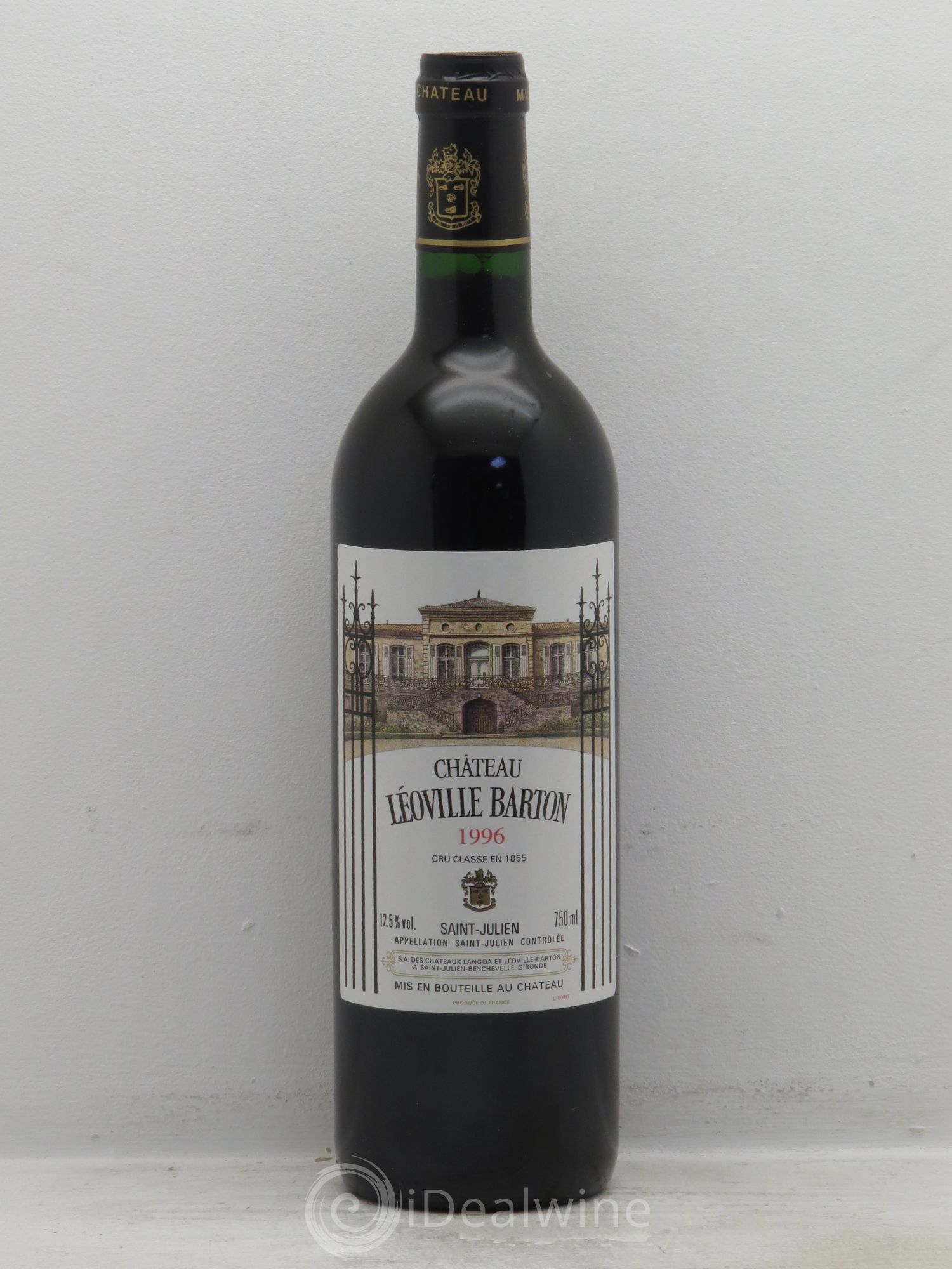 Château Léoville Barton 2ème Grand Cru Classé 1996 - Lot de 1 bouteille - 0