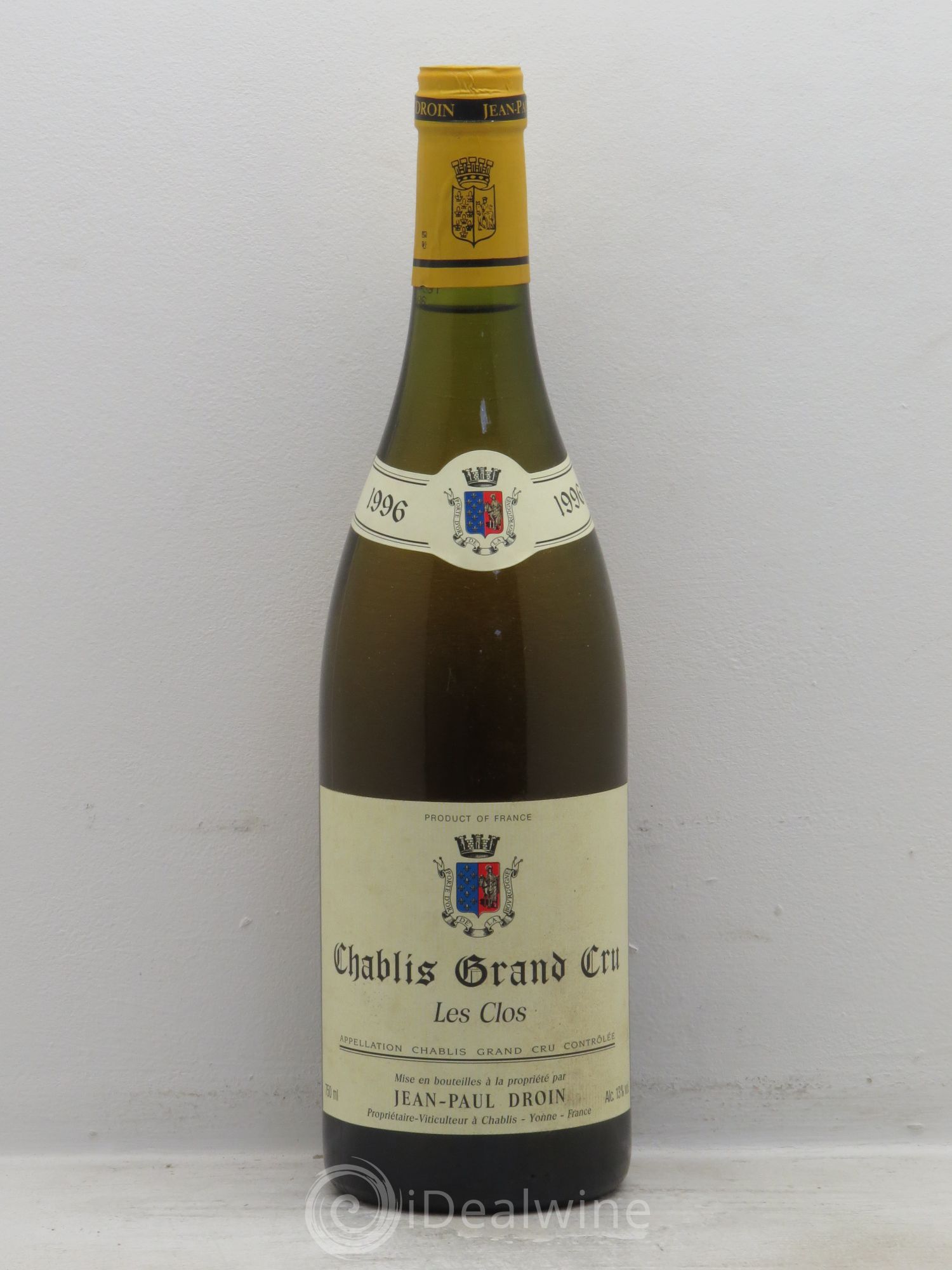 Chablis Grand Cru Les Clos Jean-Paul & Benoît Droin (Domaine) 1996 - Lot de 1 bouteille - 0