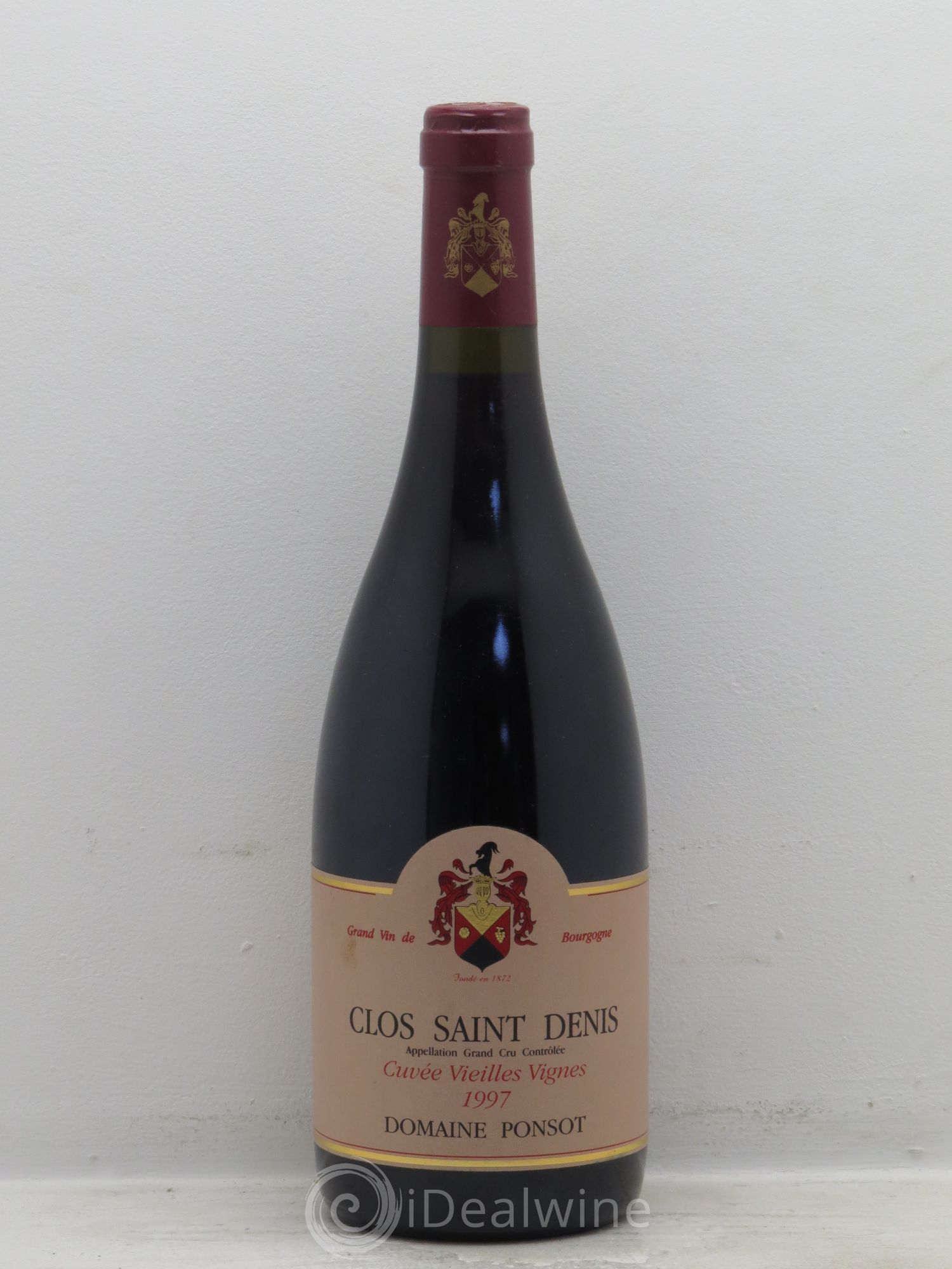 Clos Saint-Denis Grand Cru Vieilles Vignes Ponsot (Domaine) 1997 - Lot de 1 bouteille - 0