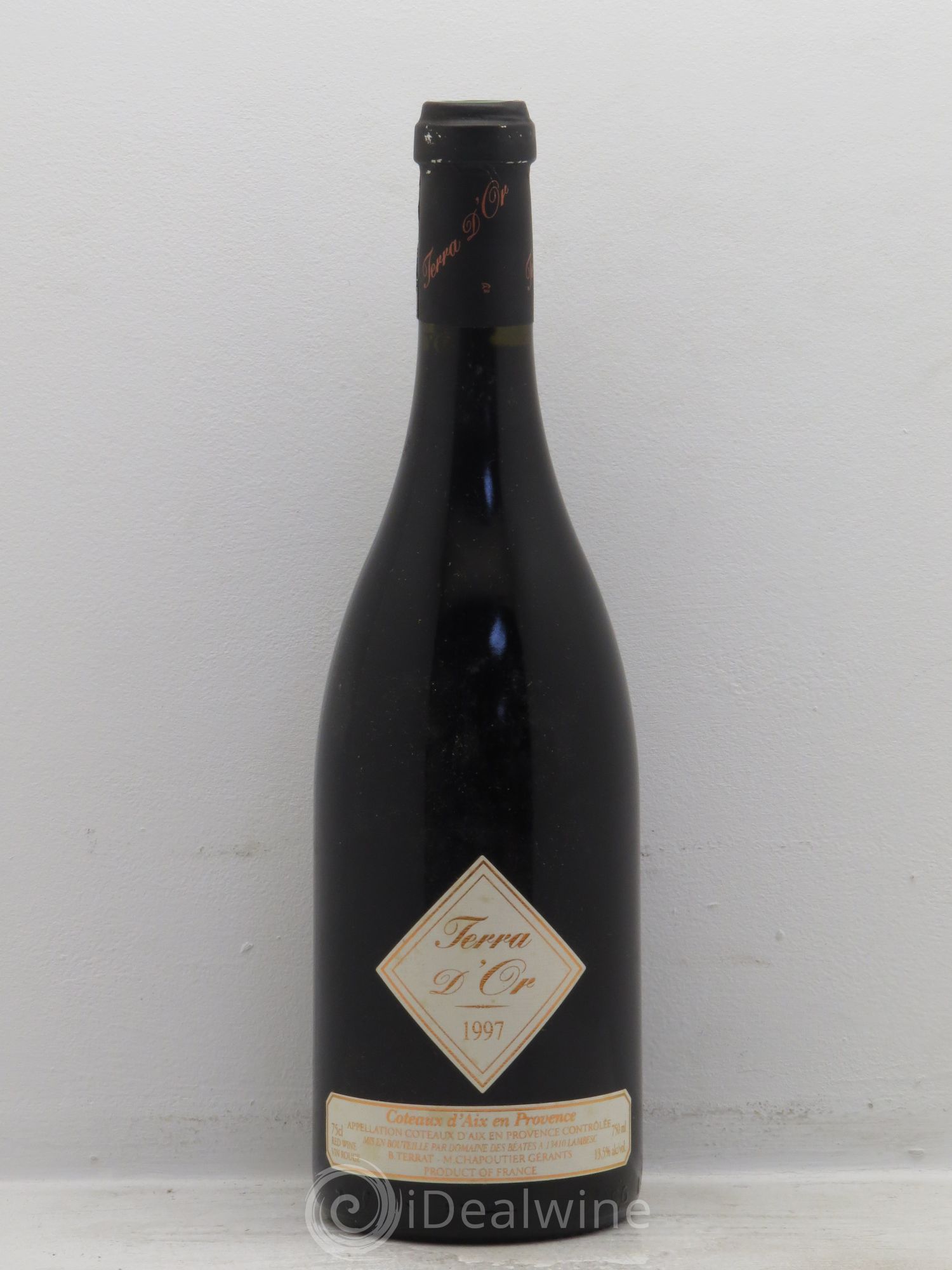 Coteaux d'Aix-en-Provence Terra d'Or B.Terrat - M.Chapoutier 1997 - Posten von 1 Flasche - 0
