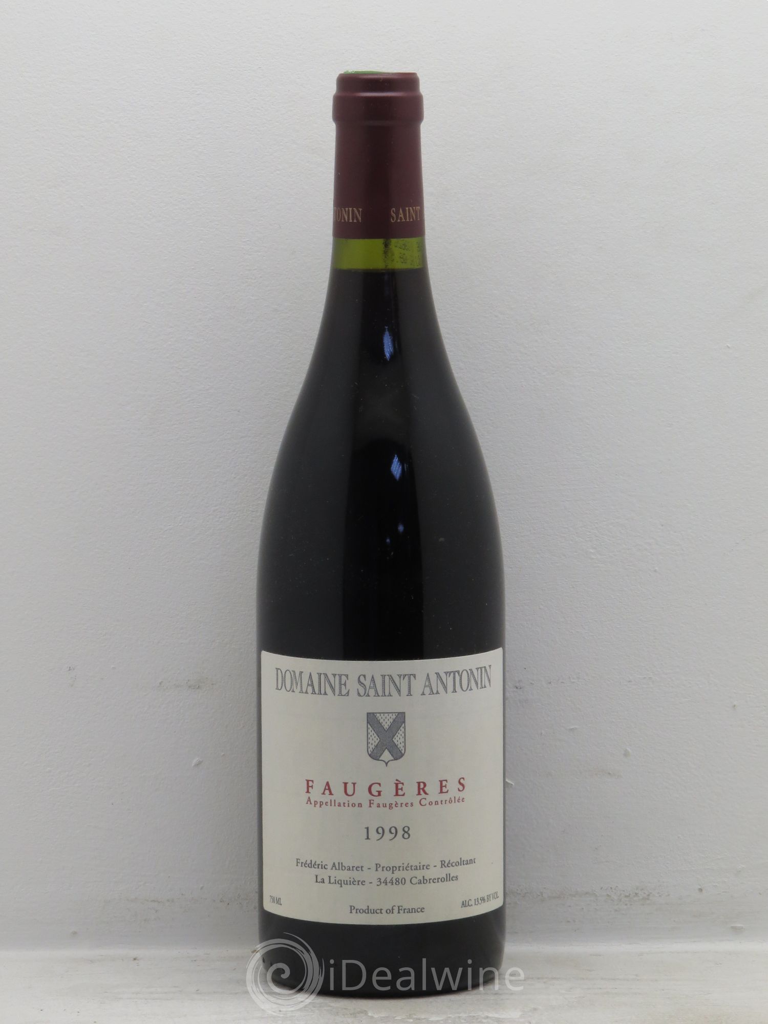 Faugères Domaine Saint-Antonin 1998 - Posten von 1 Flasche - 0