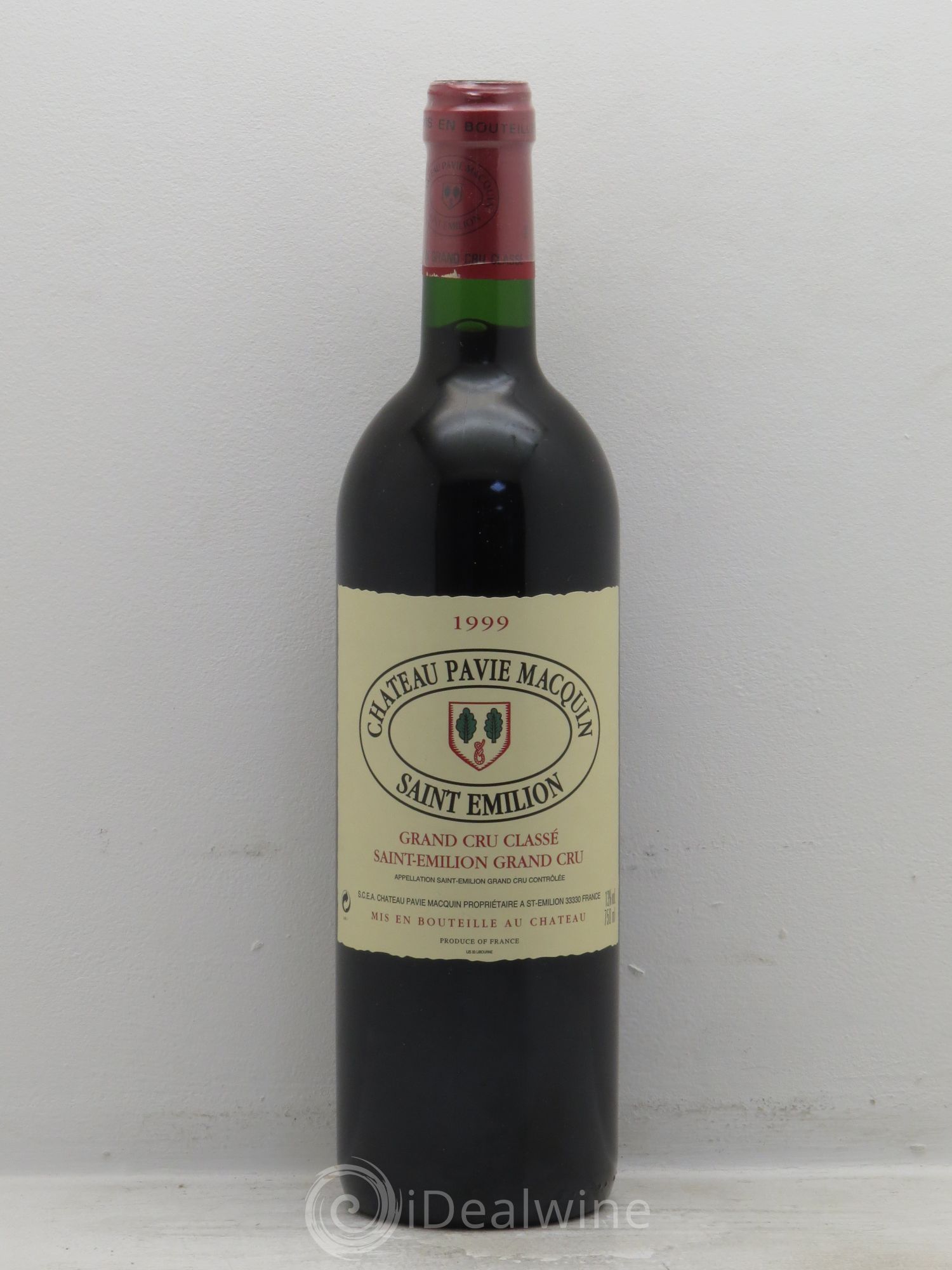 Château Pavie Macquin 1er Grand Cru Classé B 1999 - Lot de 1 bouteille - 0