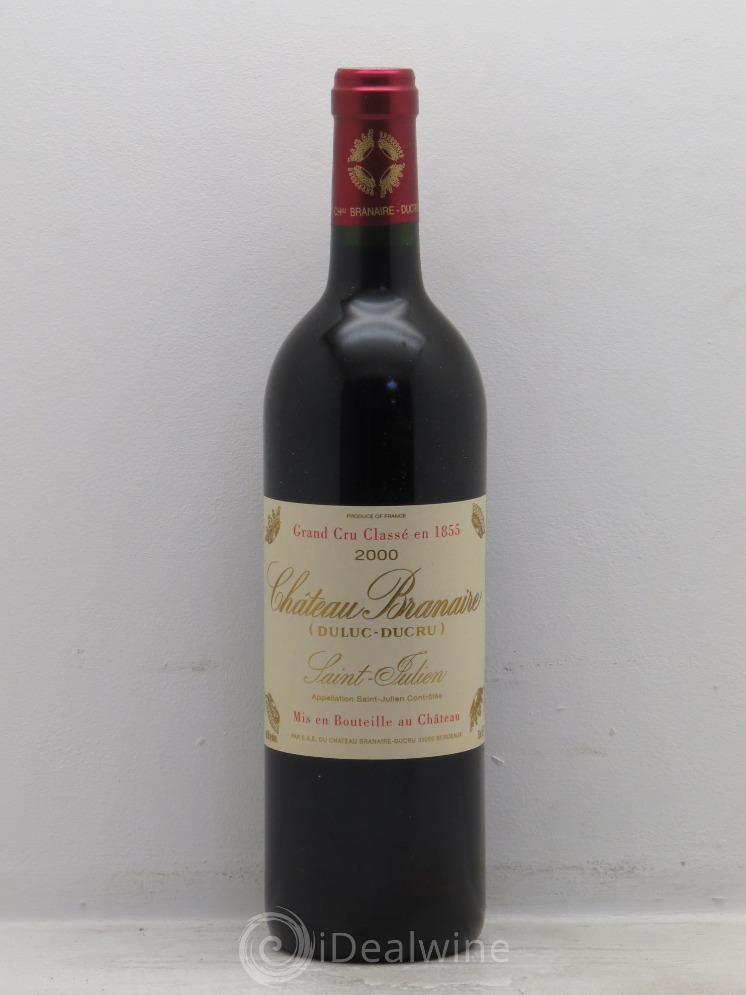 Château Branaire Ducru 4ème Grand Cru Classé 2000 - Lot de 1 bouteille - 0