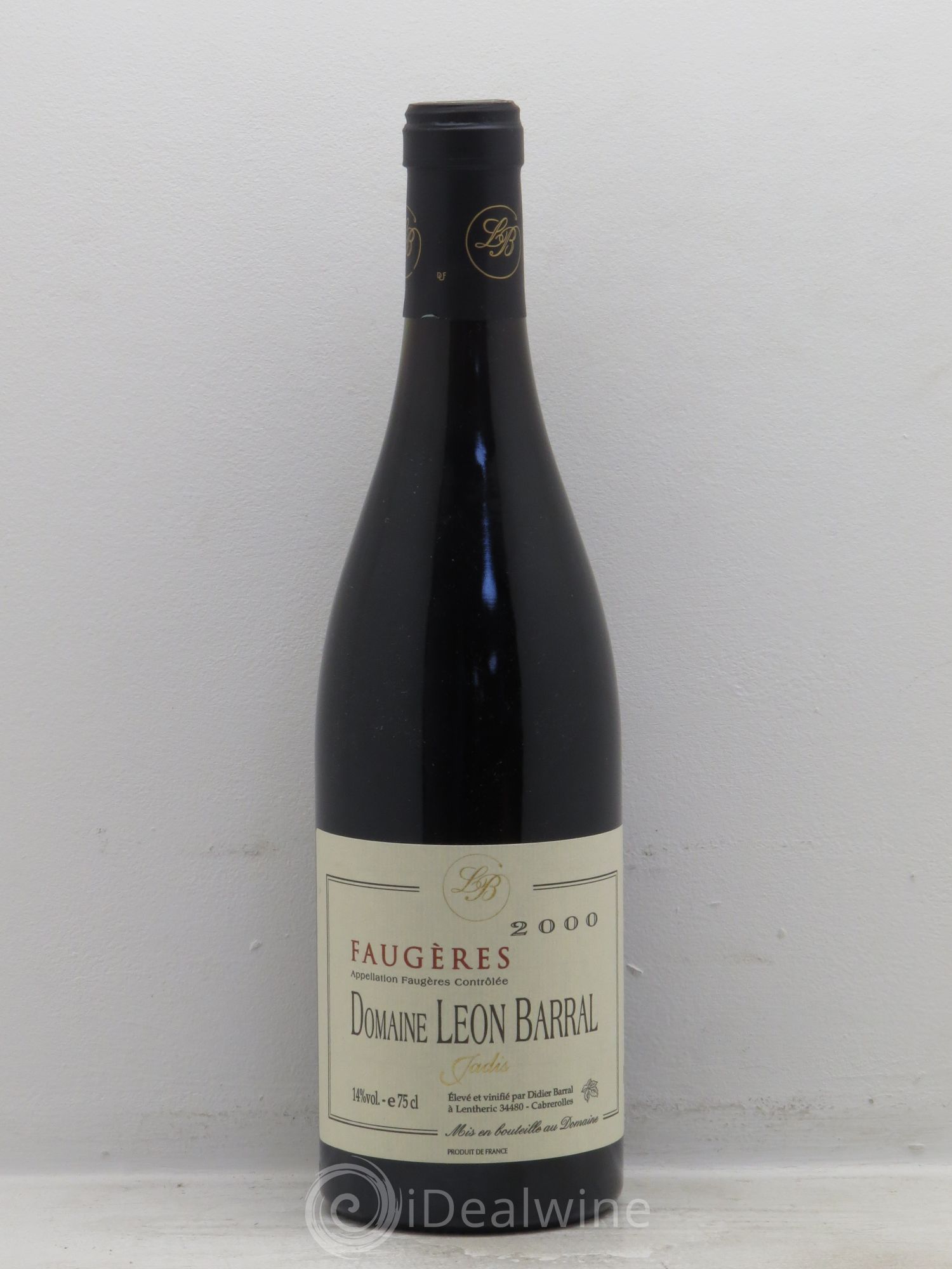 Faugères Jadis Domaine Léon Barral 2000 - Lot de 1 bouteille - 0