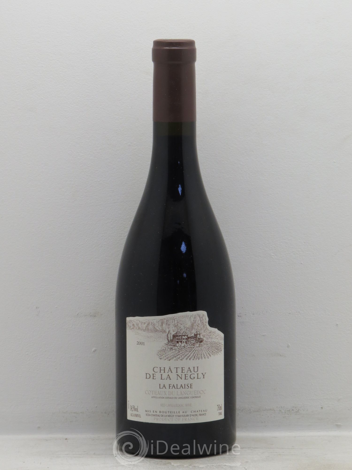 La Clape Château de La Négly La Falaise Jean Paux-Rosset 2001 - Lot de 1 bouteille - 0