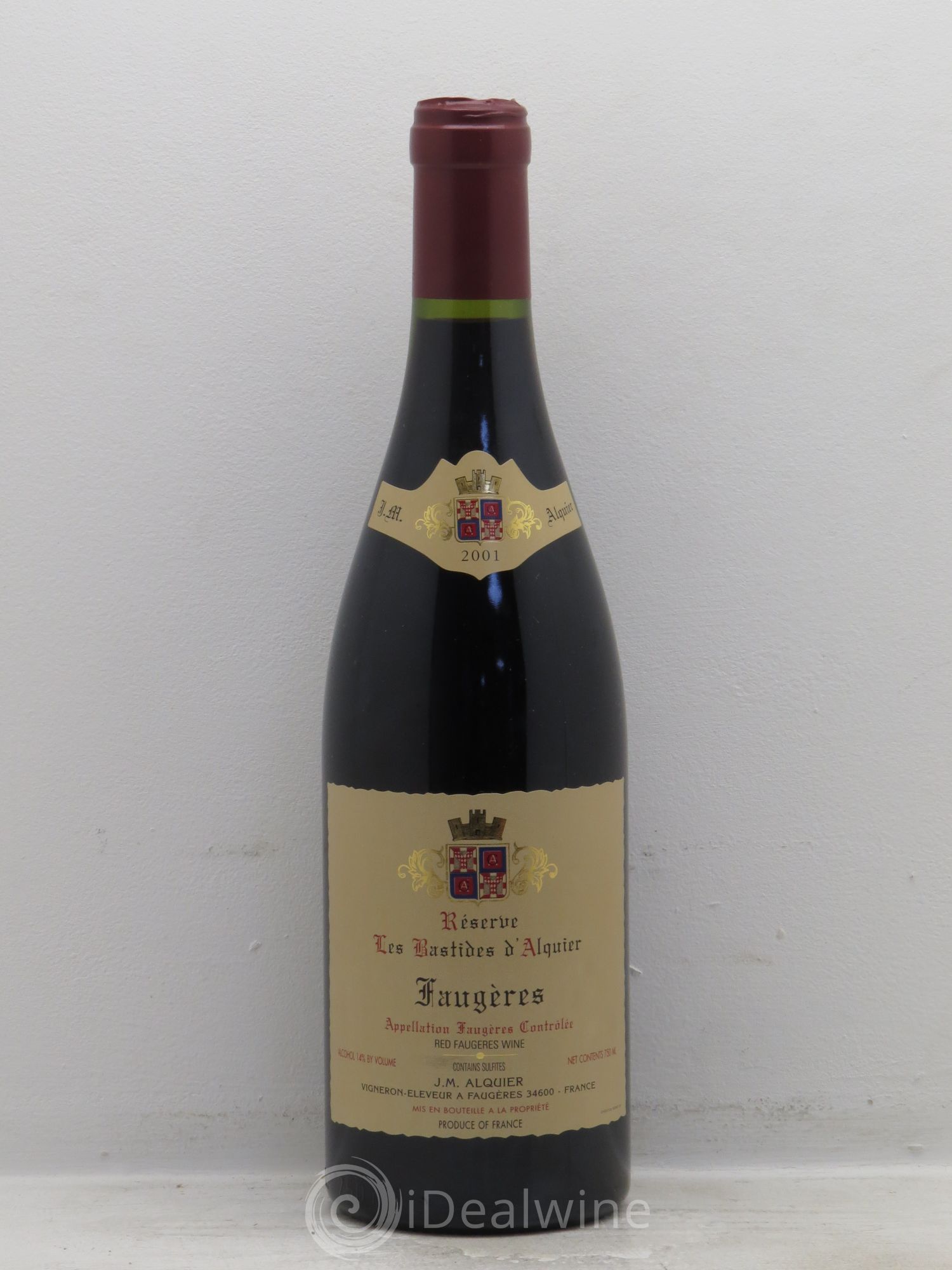 Faugères Domaine Jean-Michel Alquier Les Bastides d'Alquier 2001 - Lot de 1 bouteille - 0