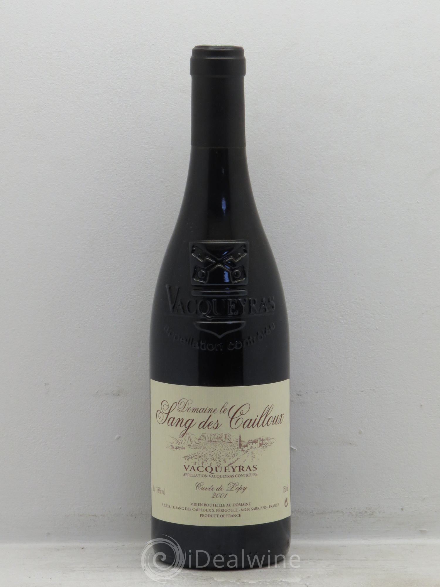 Vacqueyras Cuvée de Lopy Le Sang des Cailloux 2001 - Lot de 1 bouteille - 0