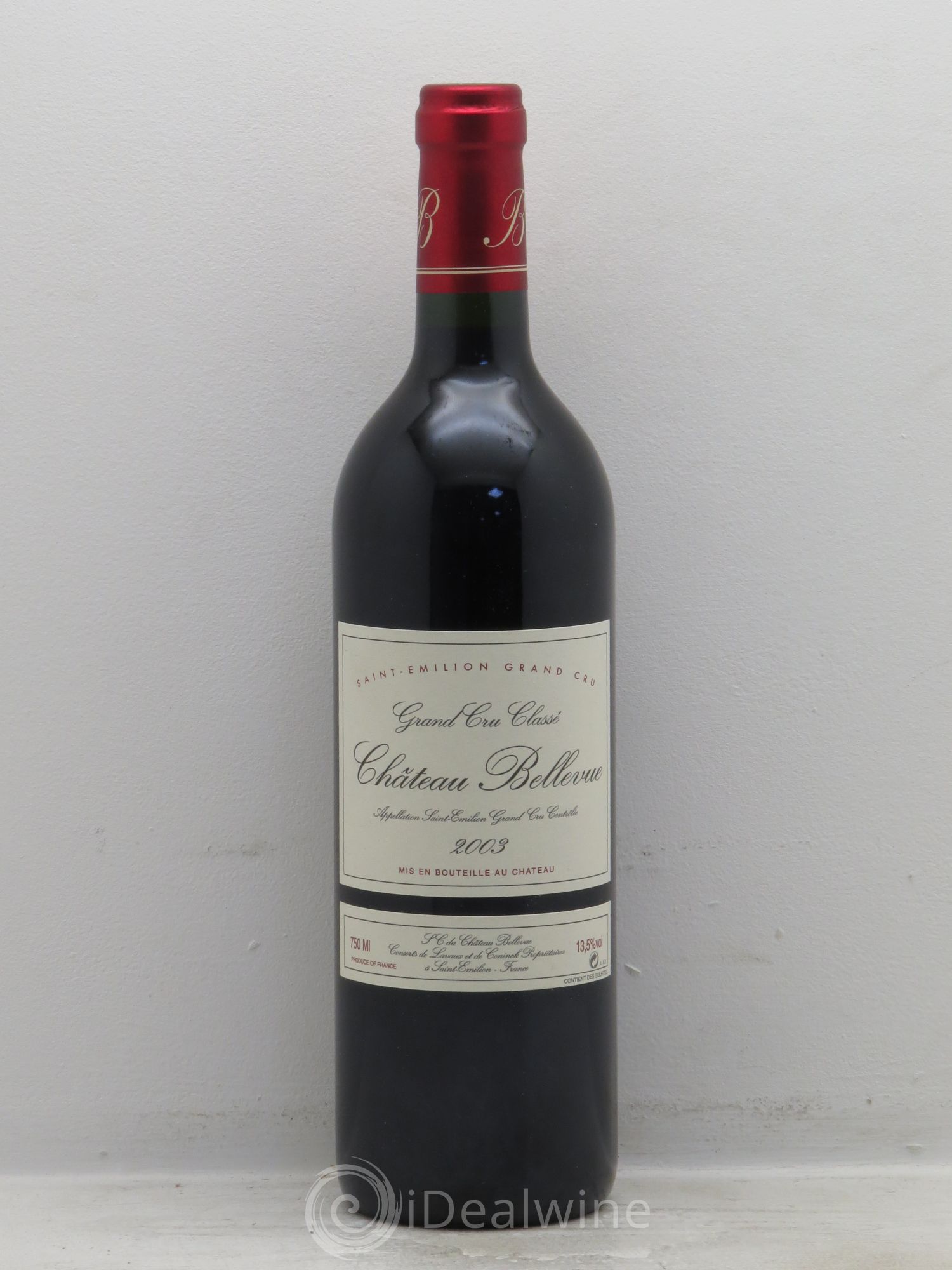 Château Bellevue Grand Cru Classé 2003 - Lot de 1 bouteille - 0