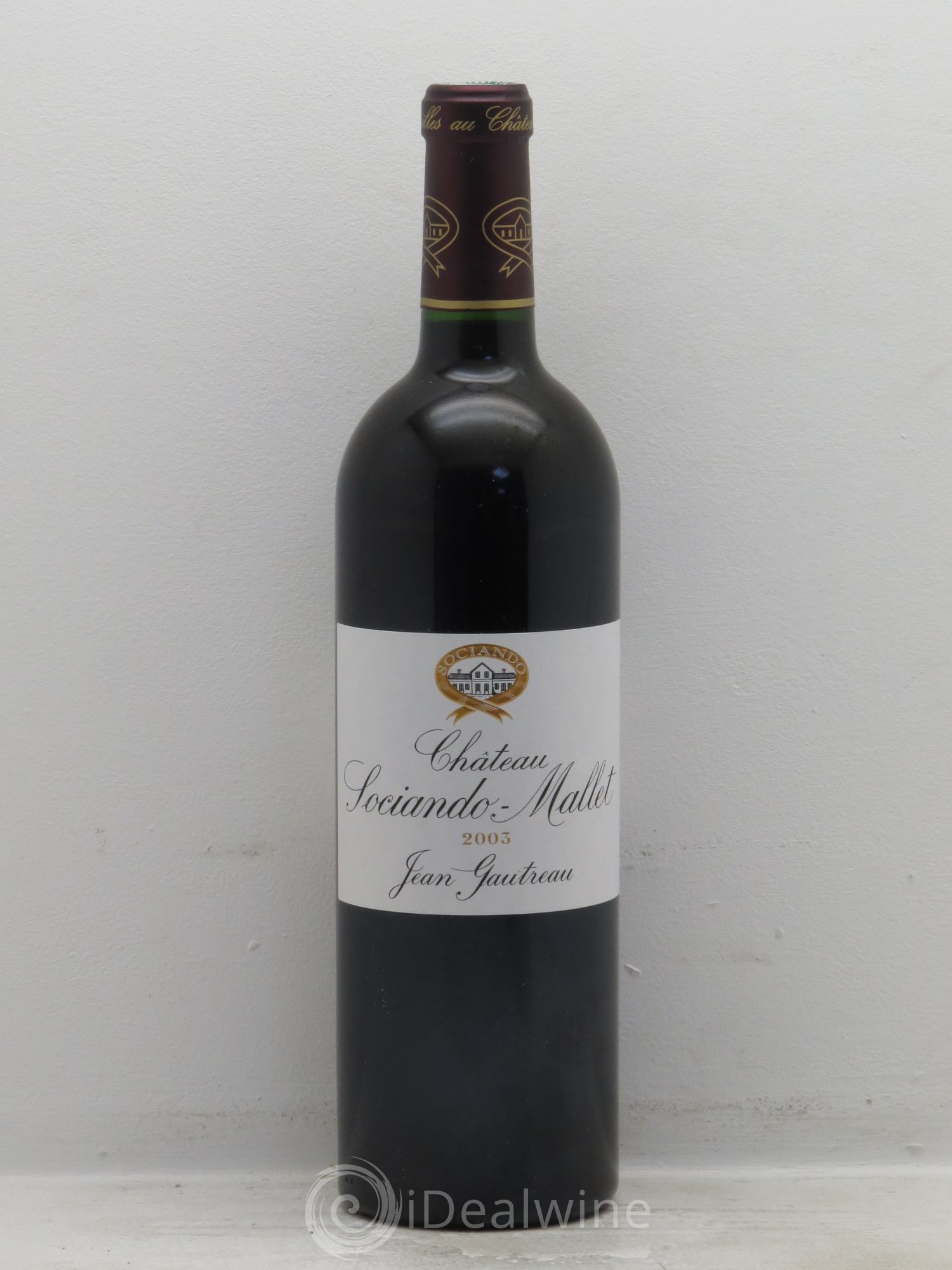 Château Sociando Mallet 2003 - Lot de 1 bouteille - 0