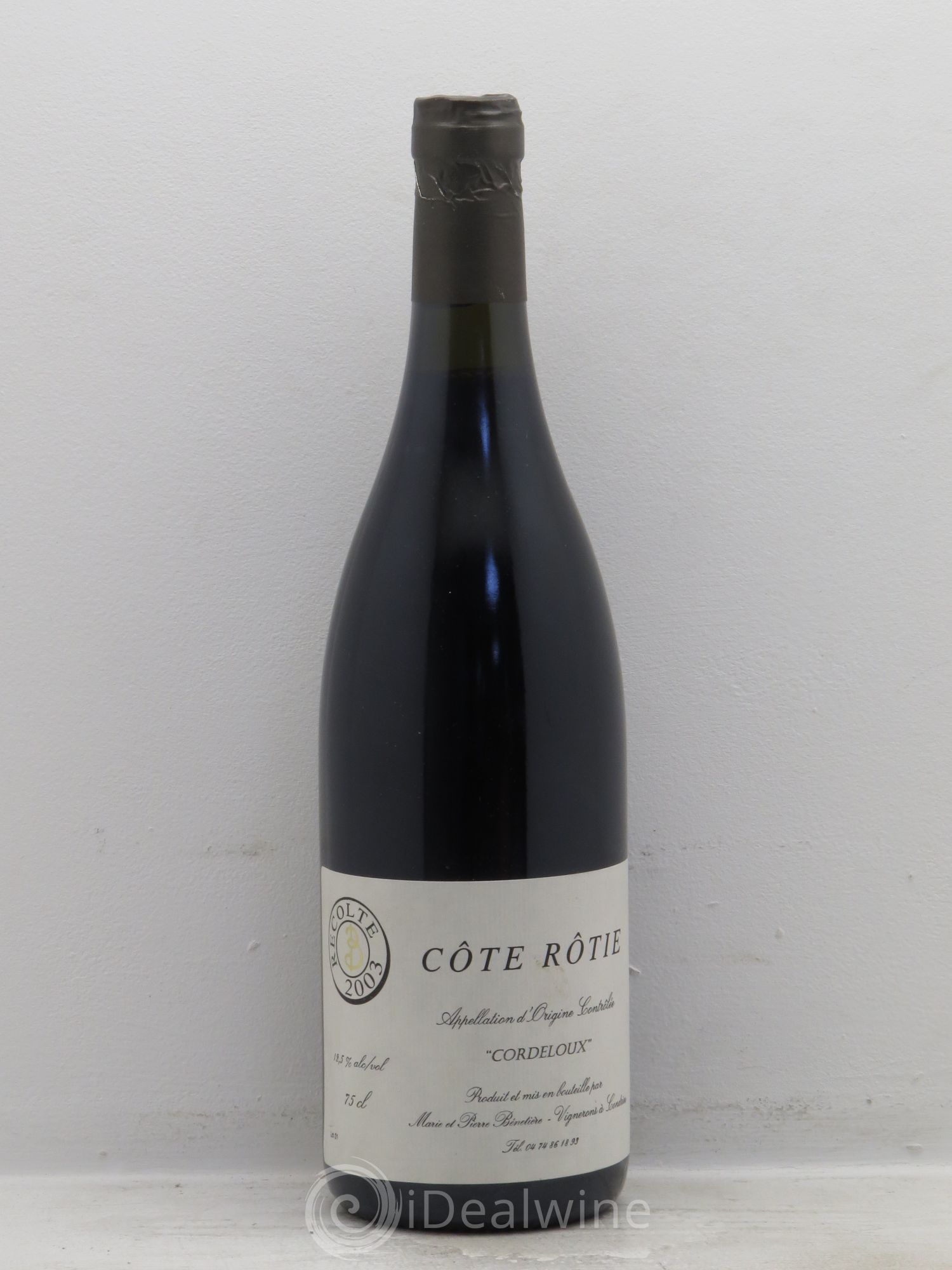 Côte-Rôtie Cordeloux - Marie&Pierre Benetiere 2003 - Posten von 1 Flasche - 0