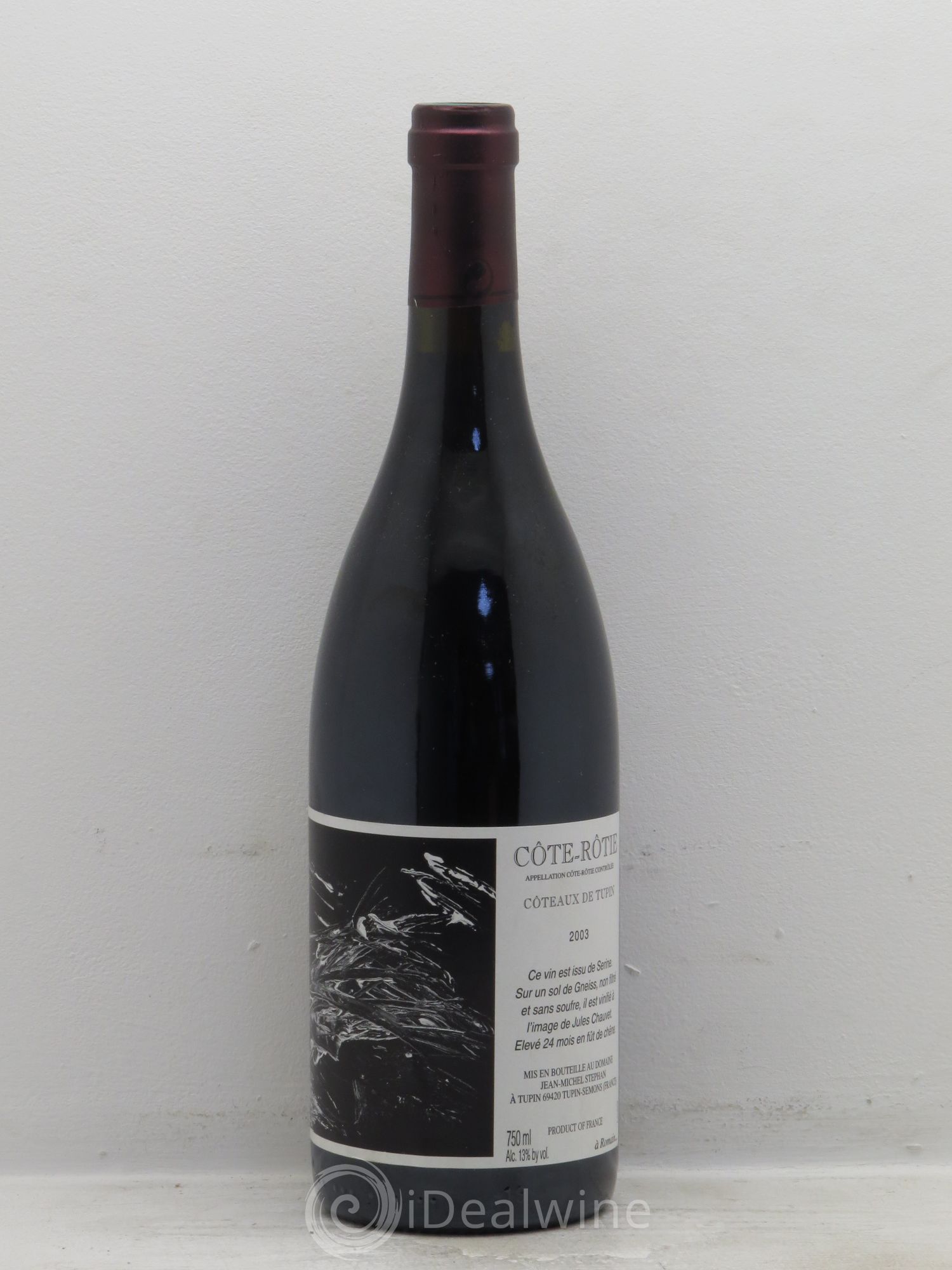 Côte-Rôtie Coteaux de Tupin Jean-Michel Stephan 2003 - Lot de 1 bouteille - 0