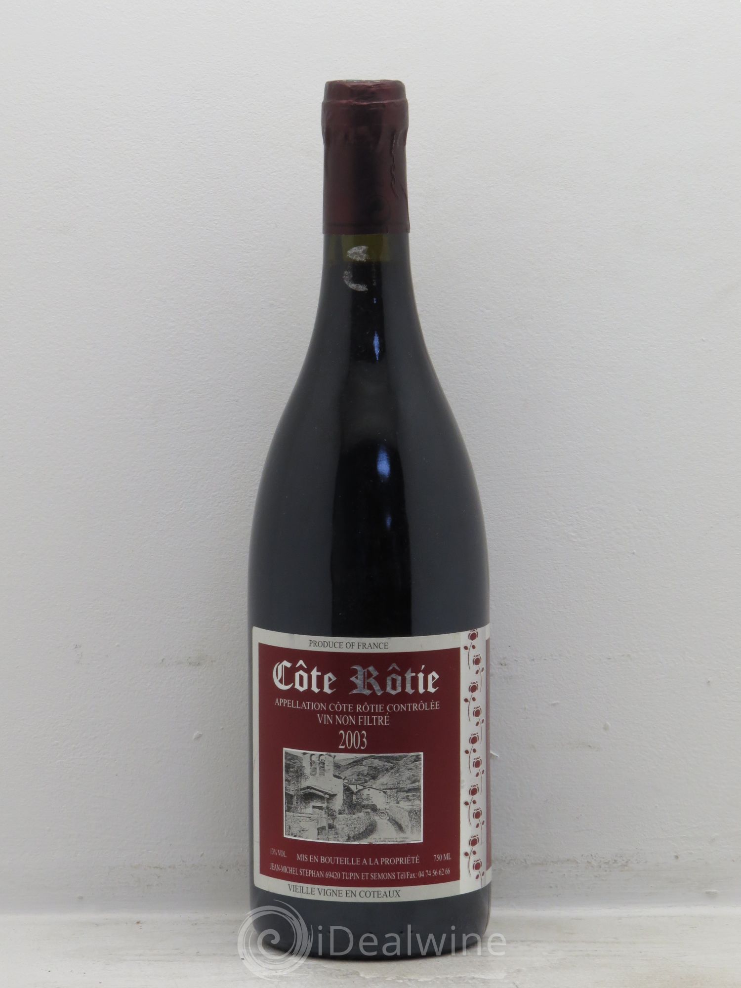 Côte-Rôtie Jean-Michel Stephan Vieilles Vignes en Coteaux 2003 - Posten von 1 Flasche - 0
