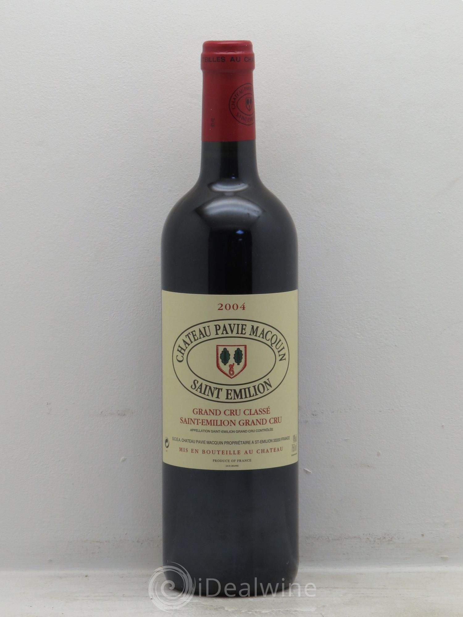 Château Pavie Macquin 1er Grand Cru Classé B 2004 - Lot de 1 bouteille - 0