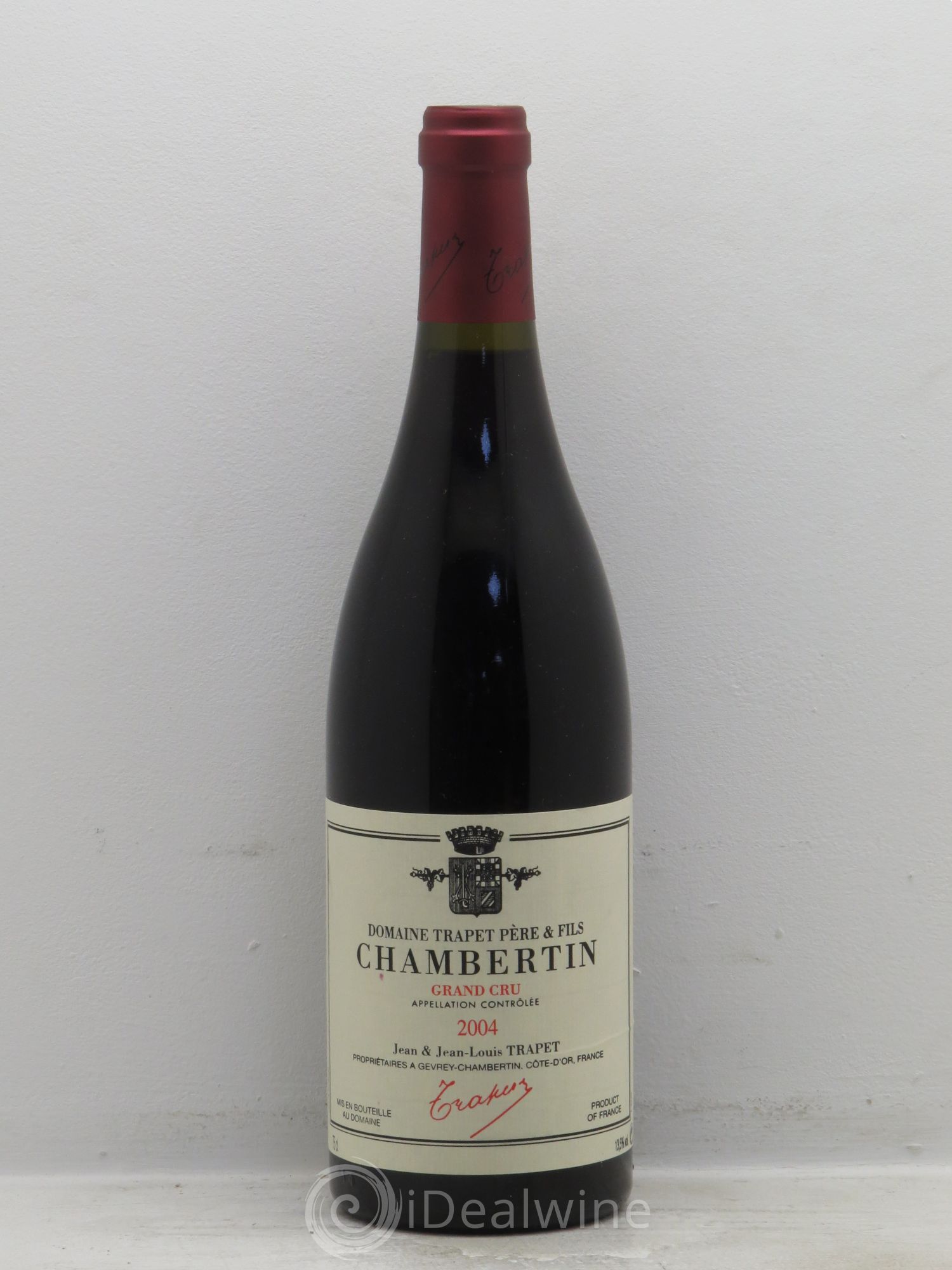 Chambertin Grand Cru Domaine Trapet 2004 - Lot de 1 bouteille - 0