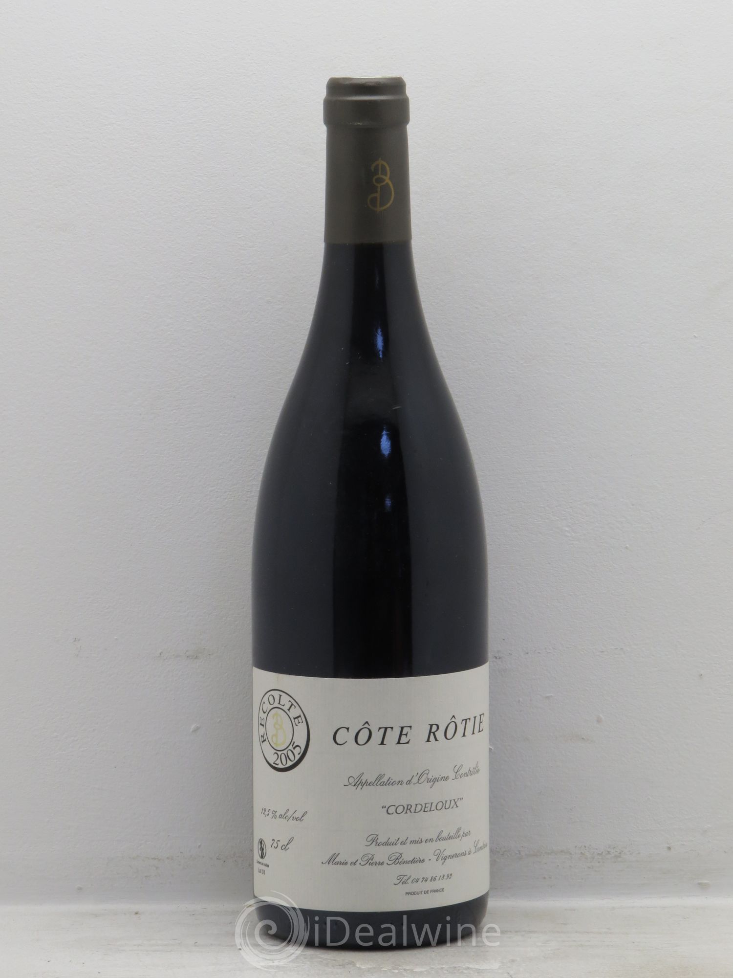 Côte-Rôtie Cordeloux - Marie&Pierre Benetiere 2005 - Posten von 1 Flasche - 0
